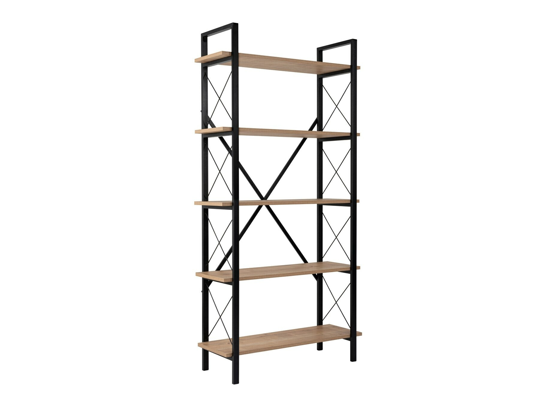 Polica Novato 115 (Hrast + Crna)