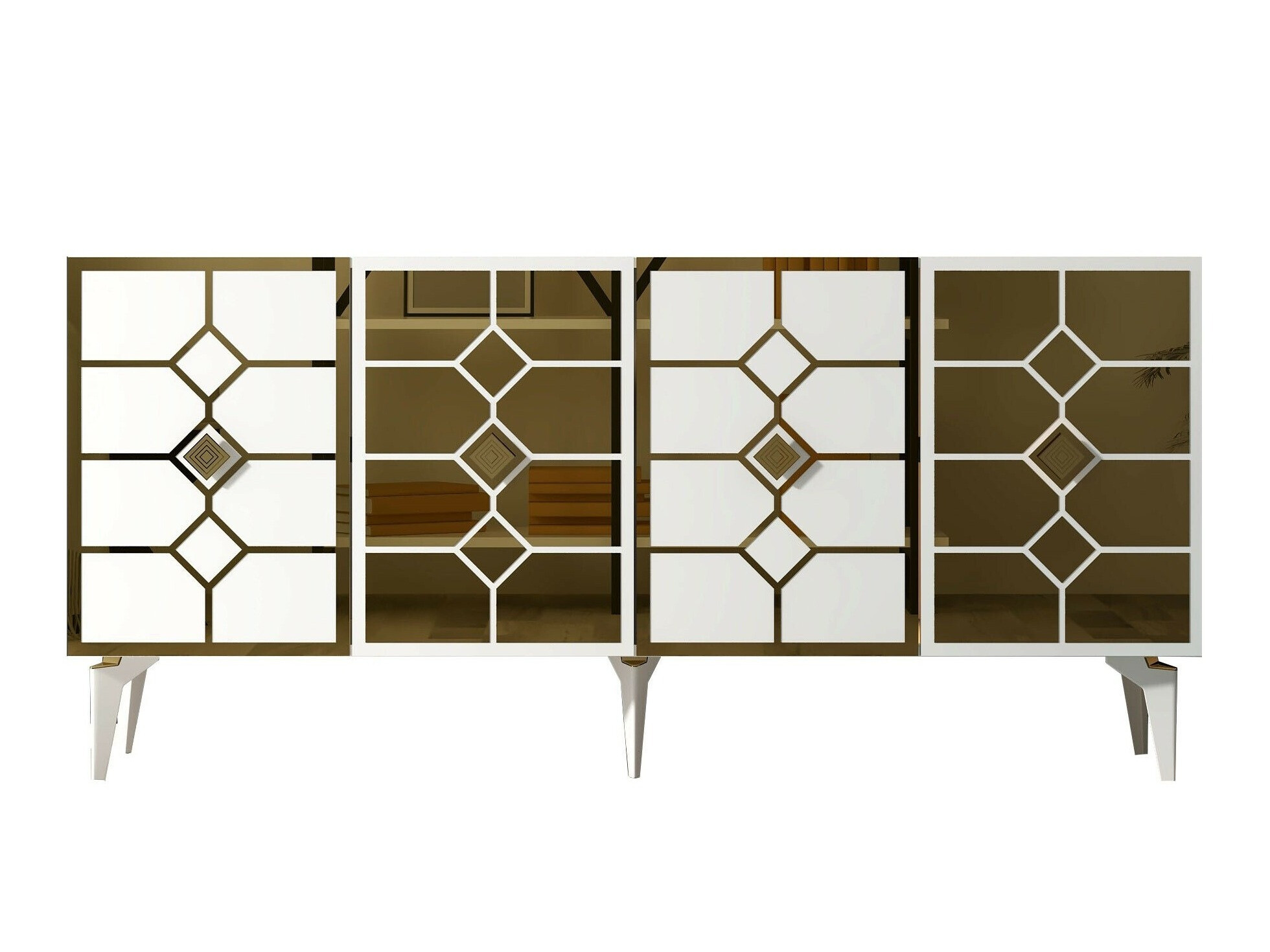 Ormarić Kailua 2403 (Bijela + Zlatna)