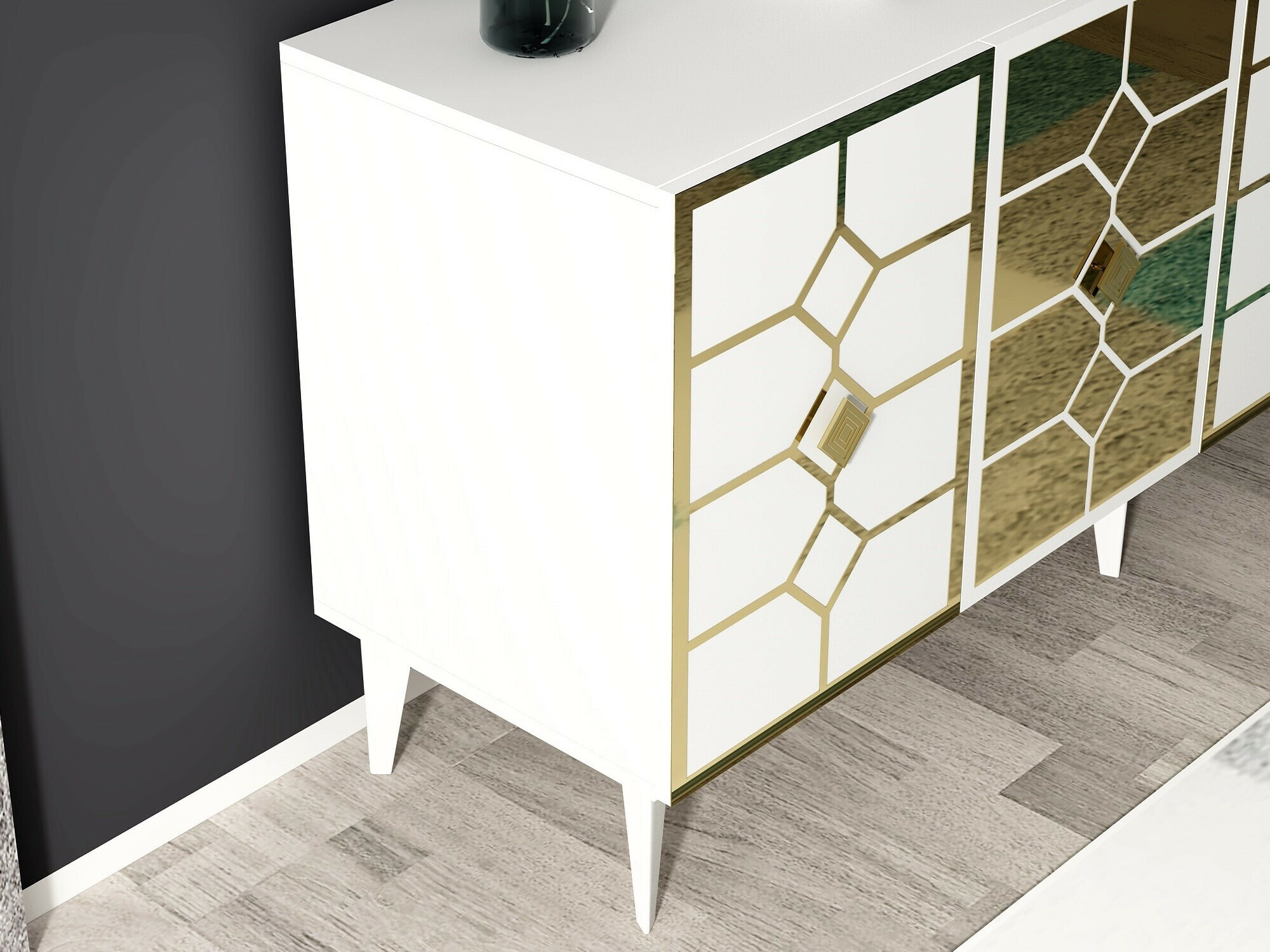 Ormarić Kailua 2403 (Bijela + Zlatno)