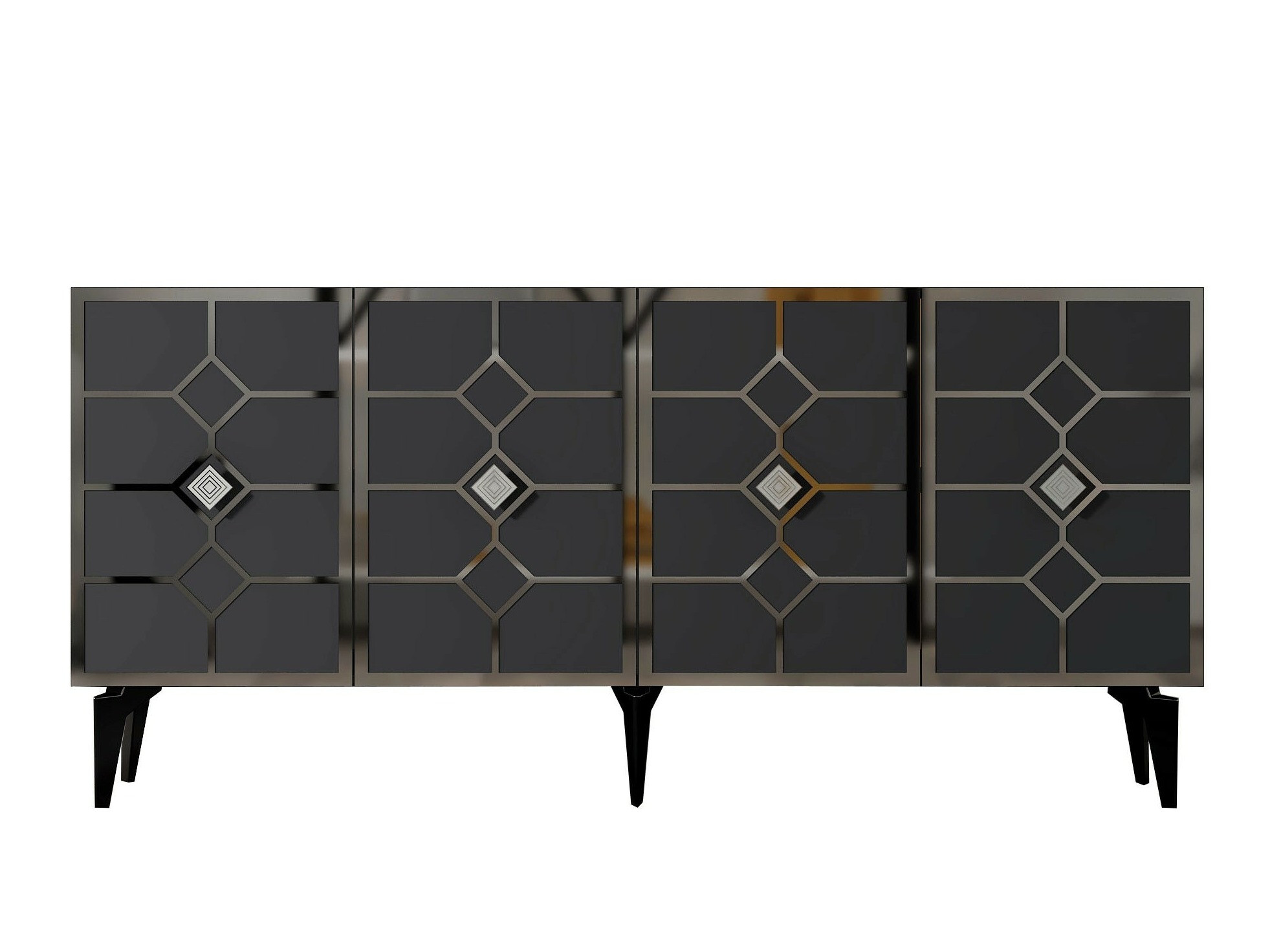 Ormarić Kailua 2404 (Antracit + Srebro)