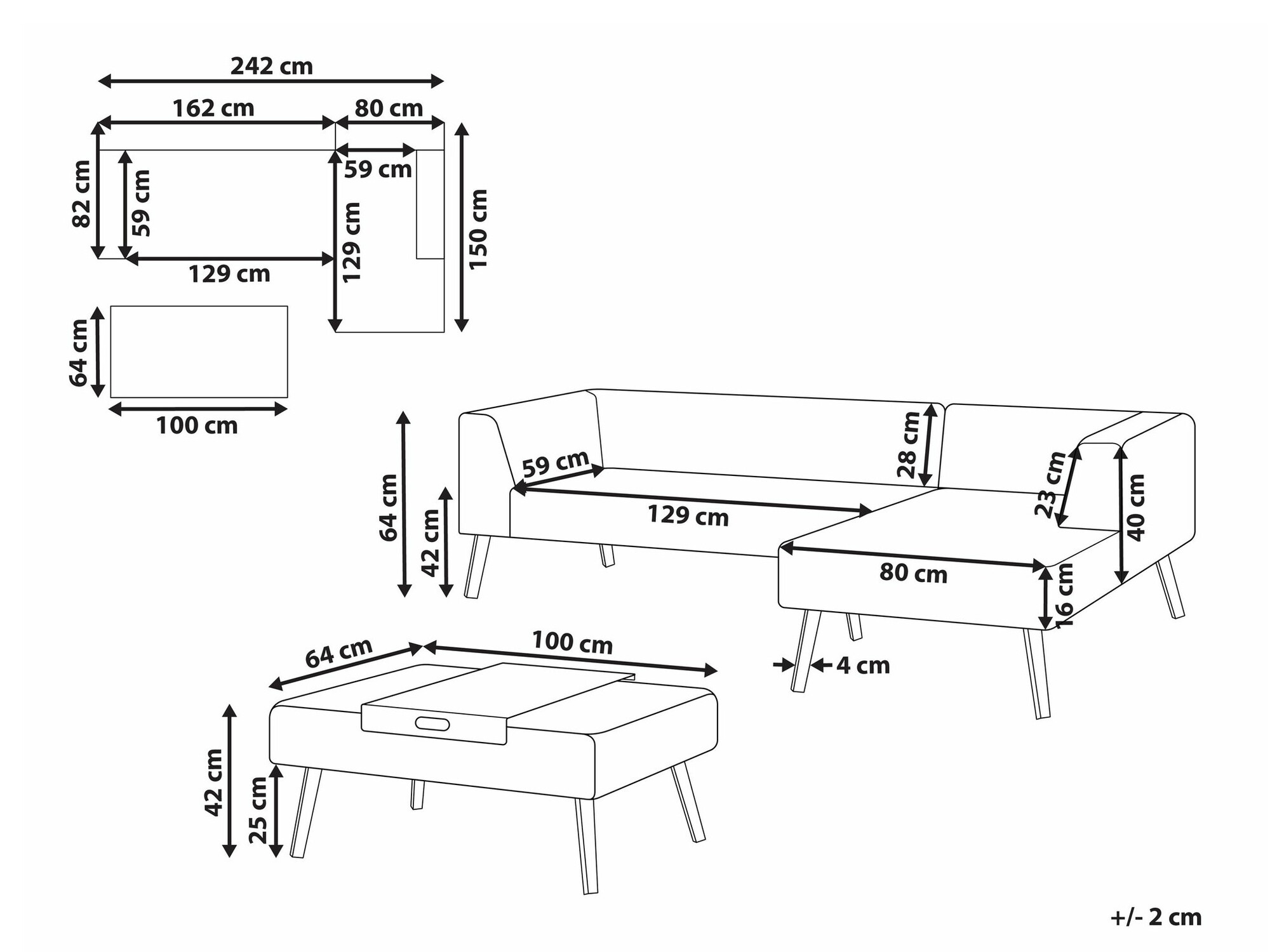 Set vrtnog namještaja Berwyn 2543