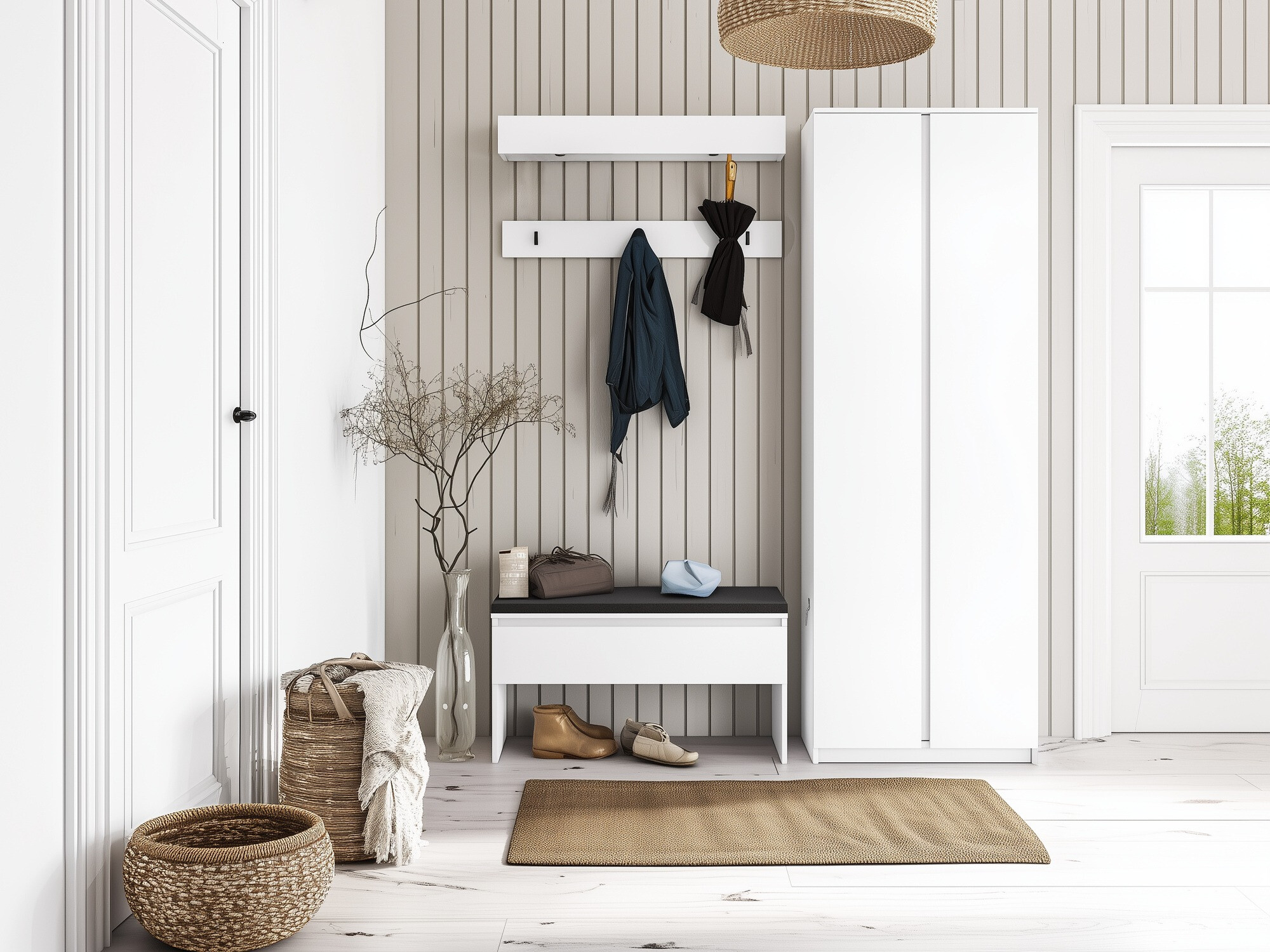 Vješalica Lorcama 103 (Bijela)