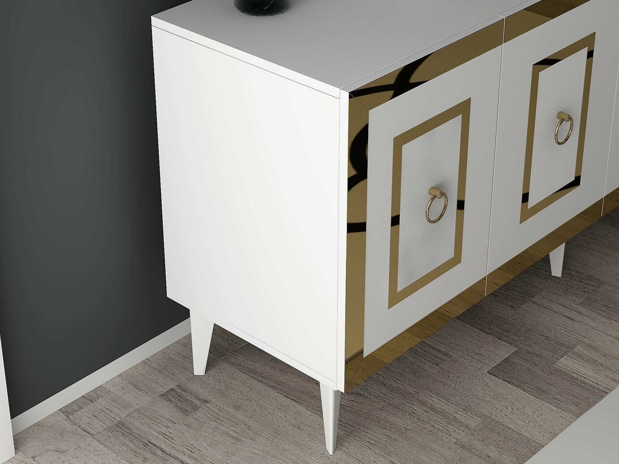 Ormarić Kailua 2408 (Bijela + Zlatna)