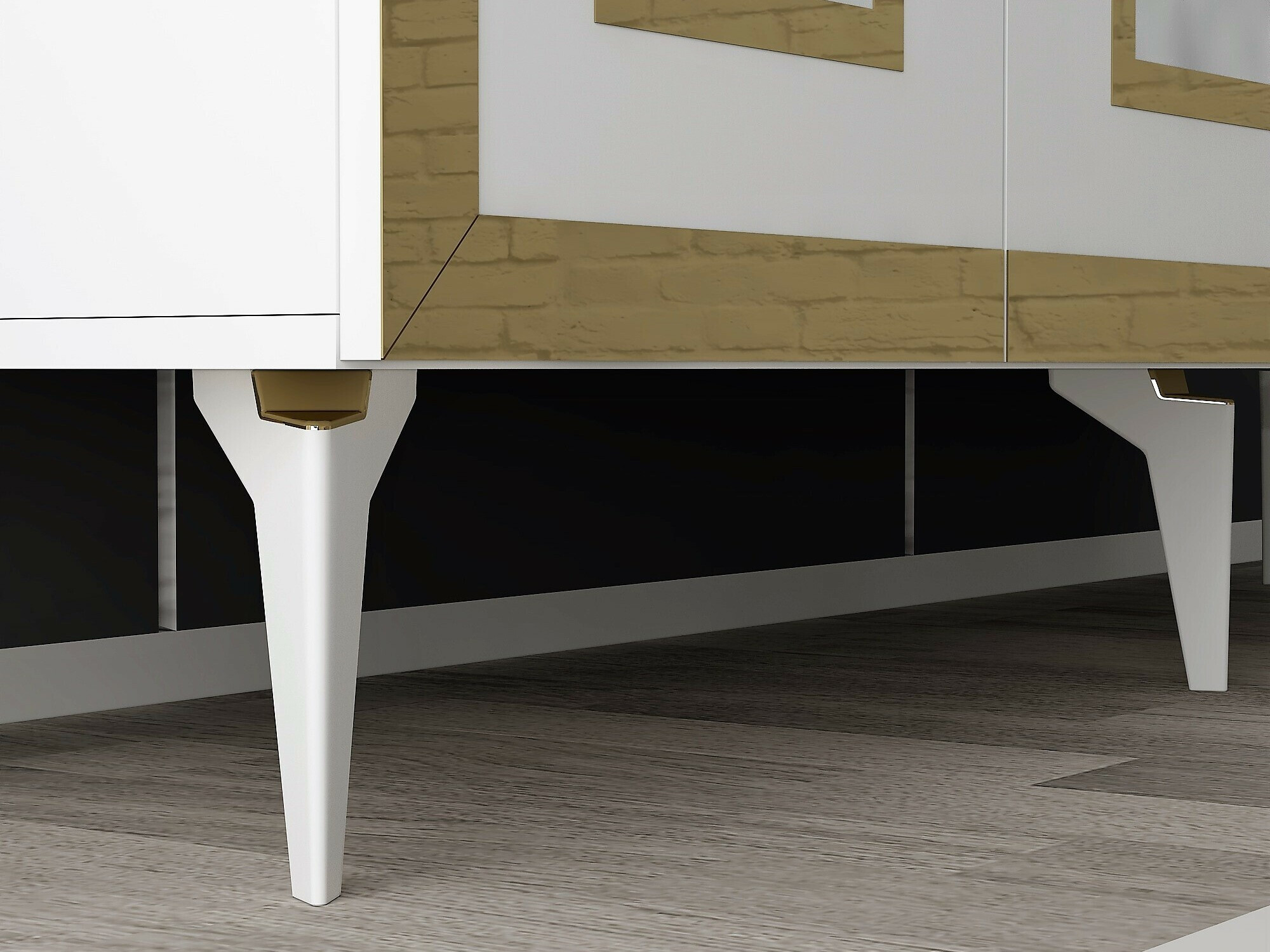 Ormarić Kailua 2408 (Bijela + Zlatna)