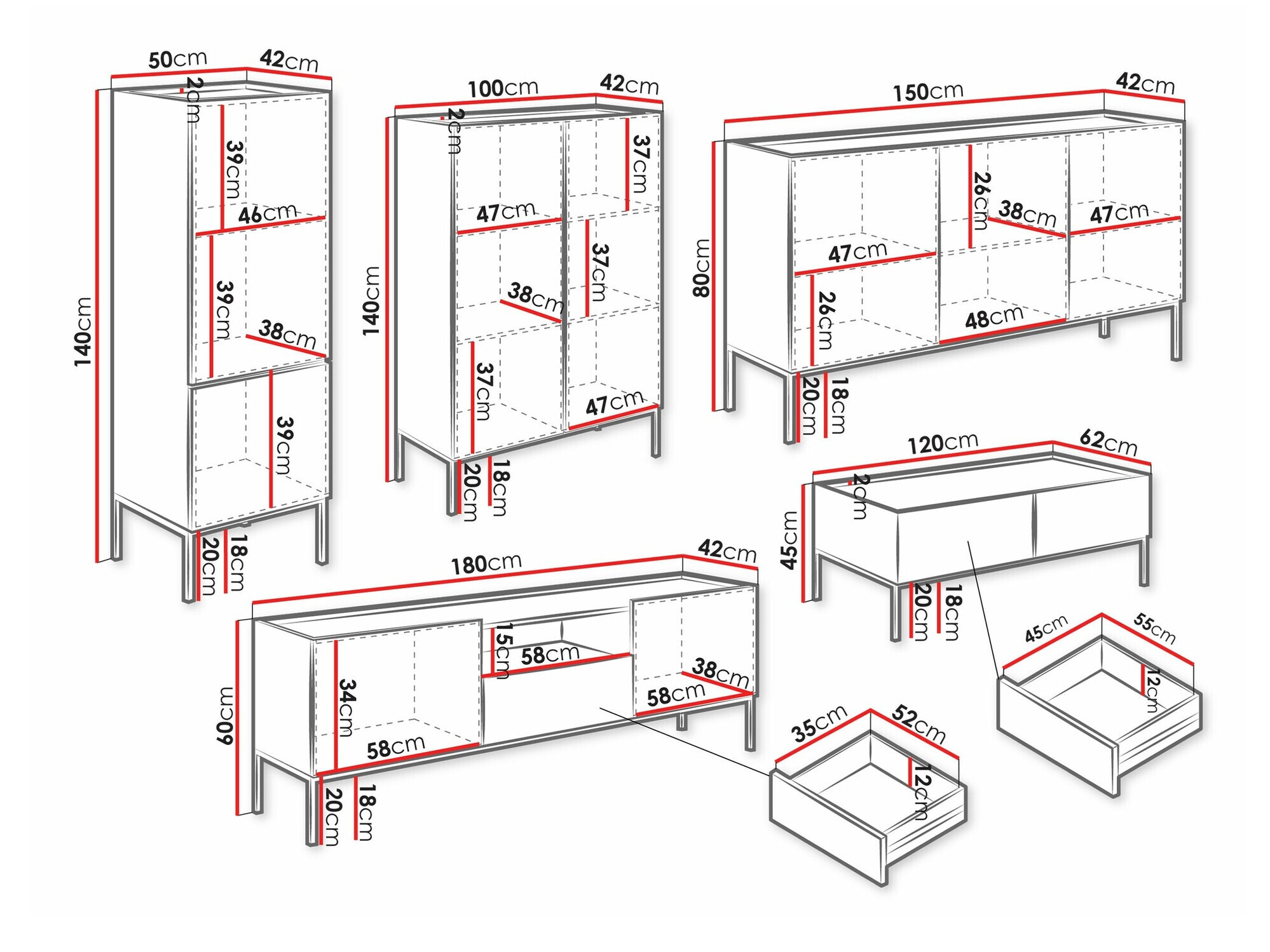 Set za dnevni boravak Lunole 110 (Kašmir)