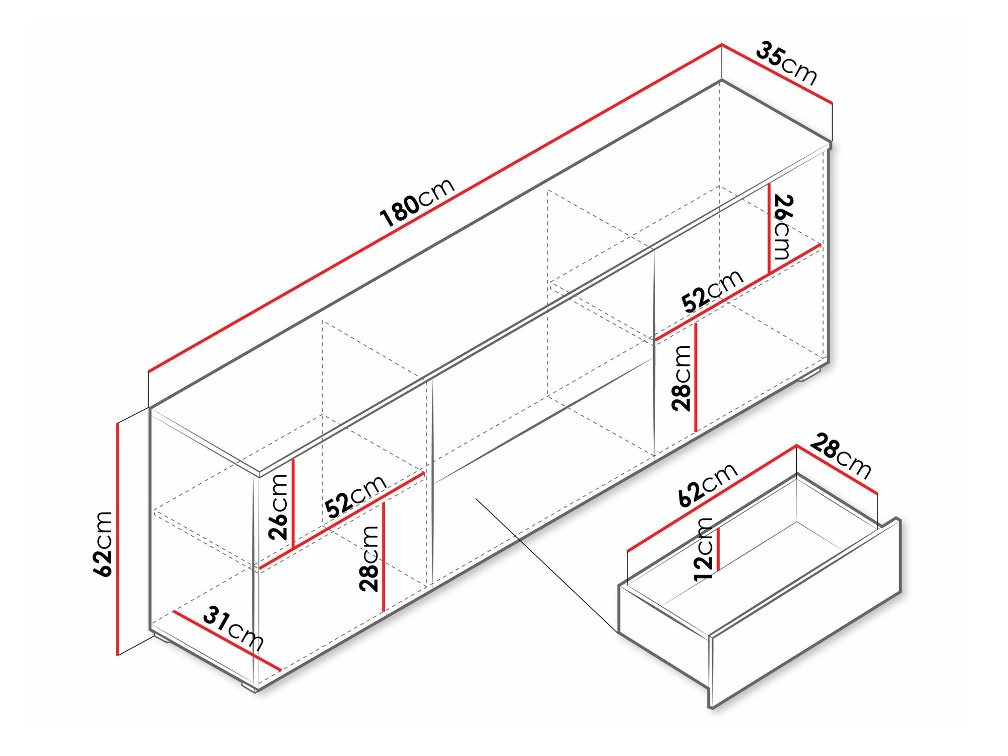 TV stol Sarasota 190 (Wotan hrast)