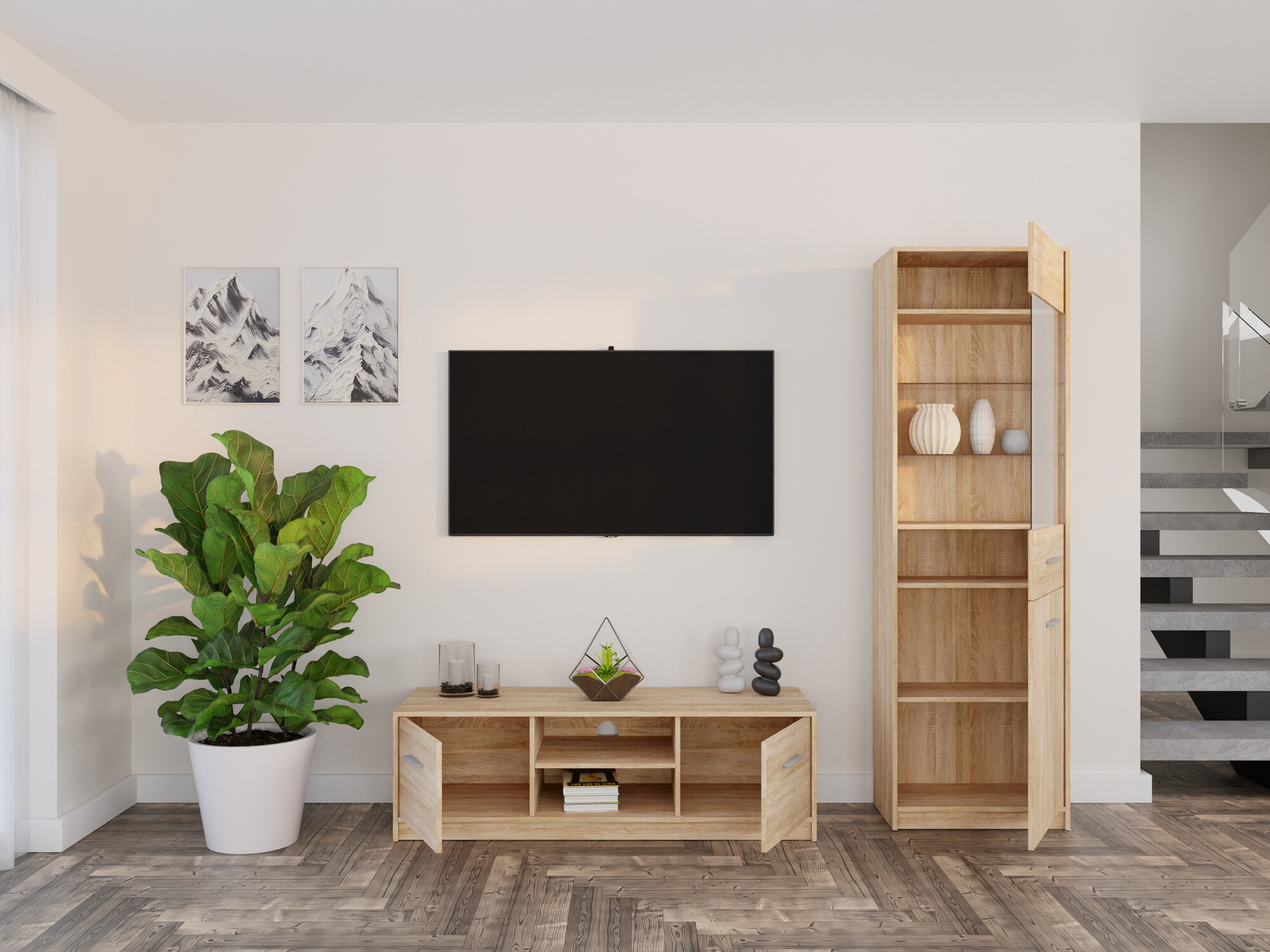 Dnevni boravak Novsore 161 (Sonoma hrast)