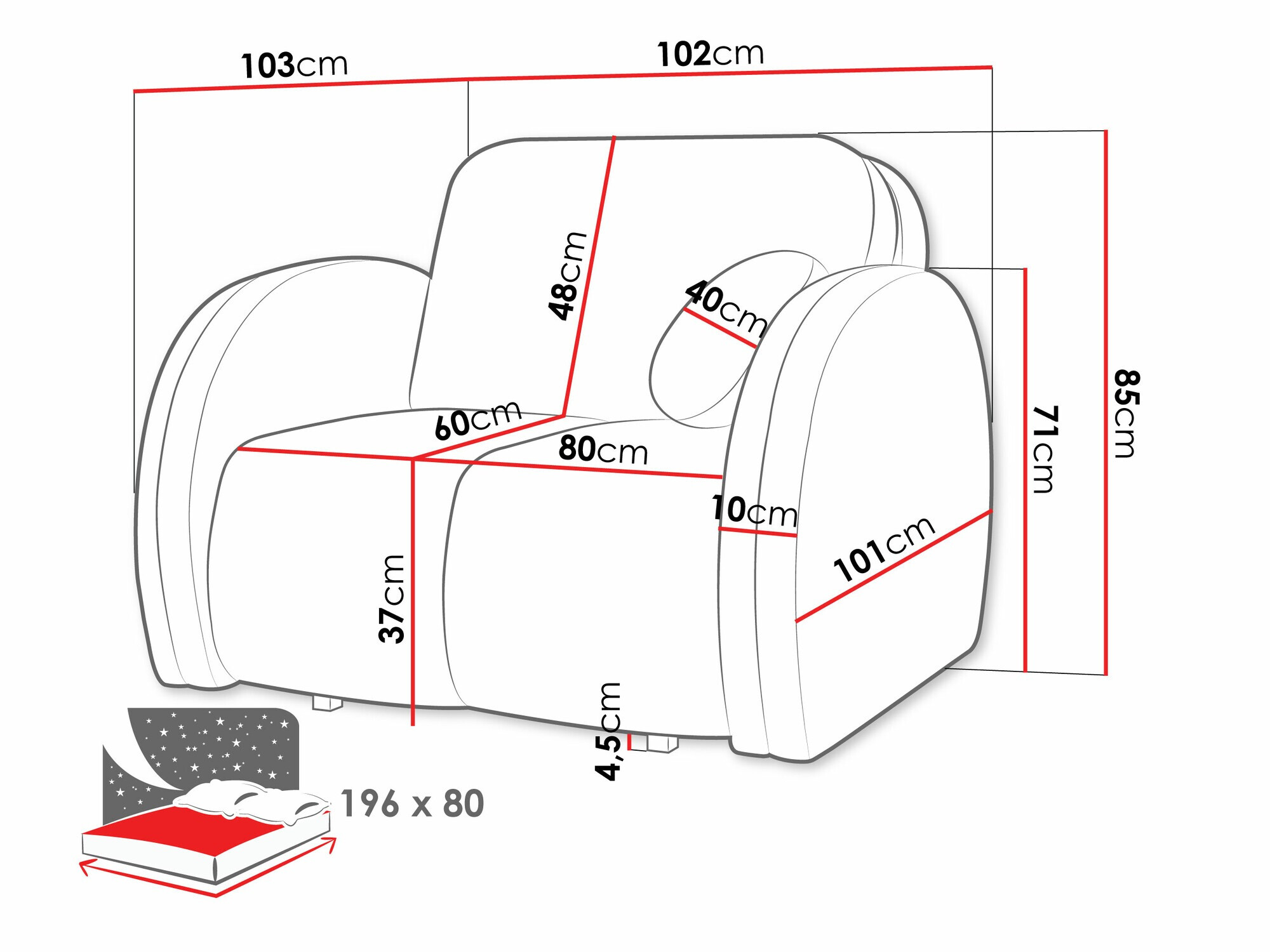 Fotelja Citral I (Velo 623)