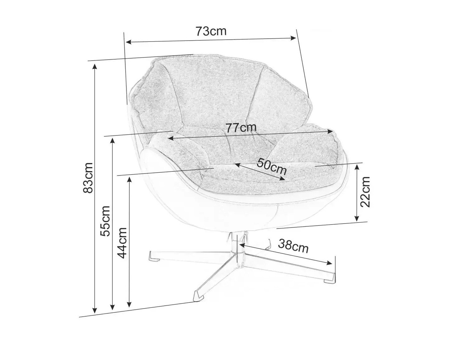 Fotelja Detroit 699 (Bež)