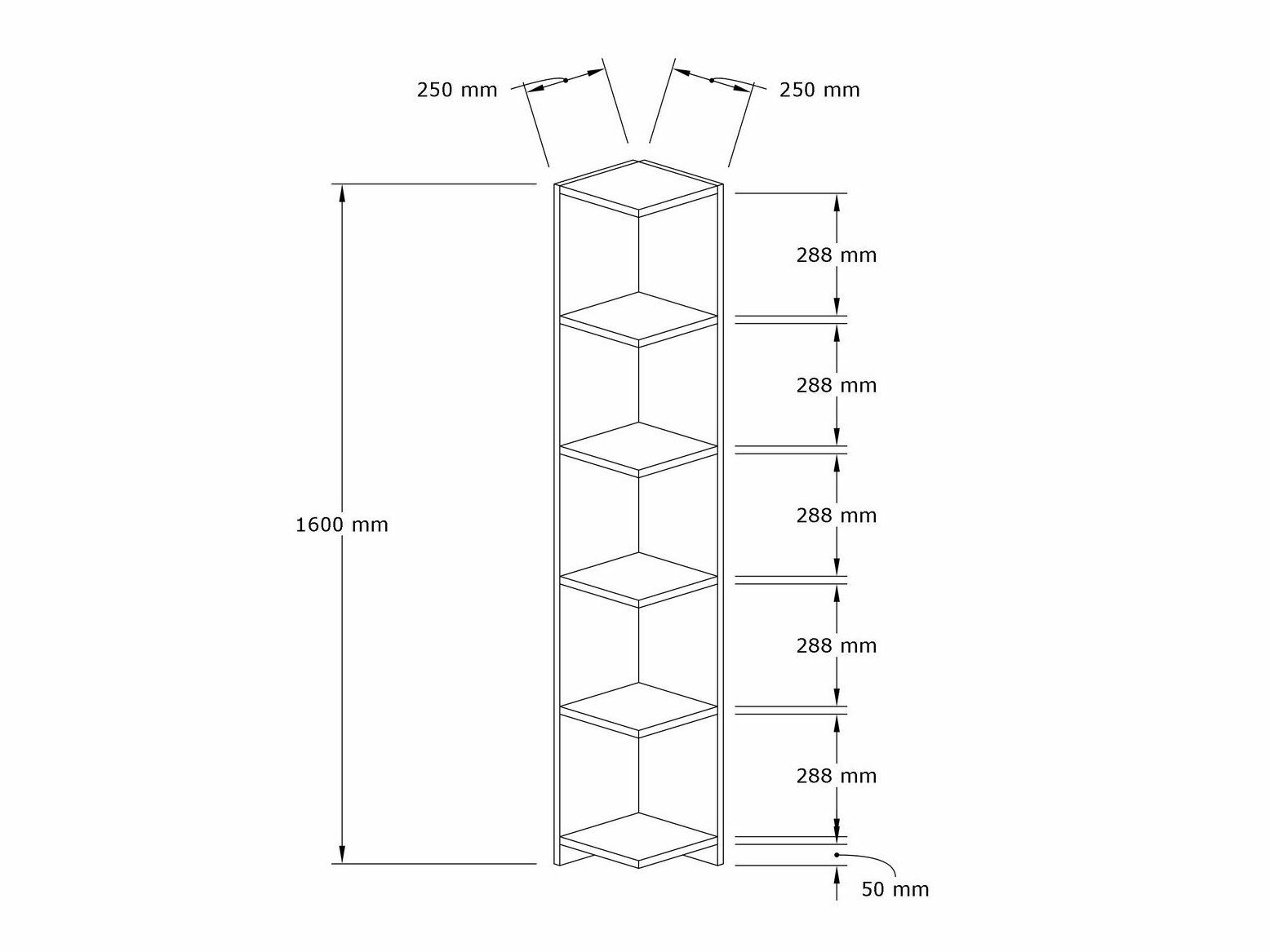 Kutna polica Kailua 2421