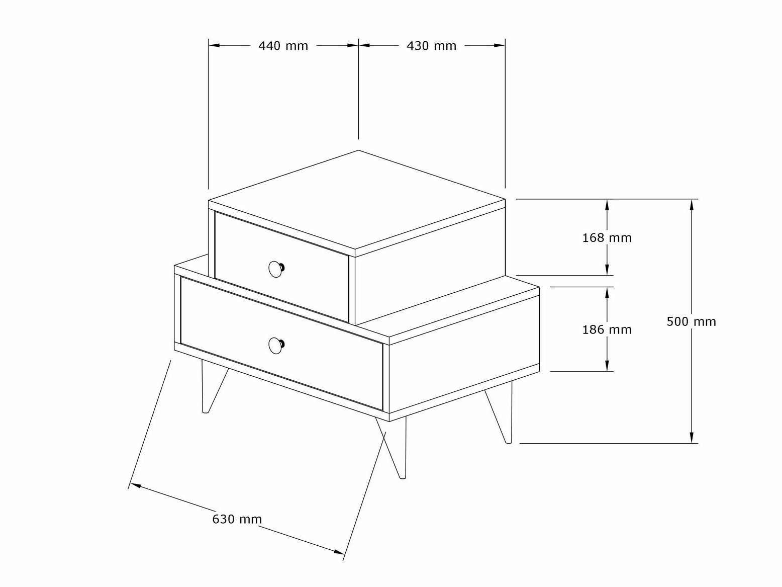 Noćni ormarić Kailua 2417