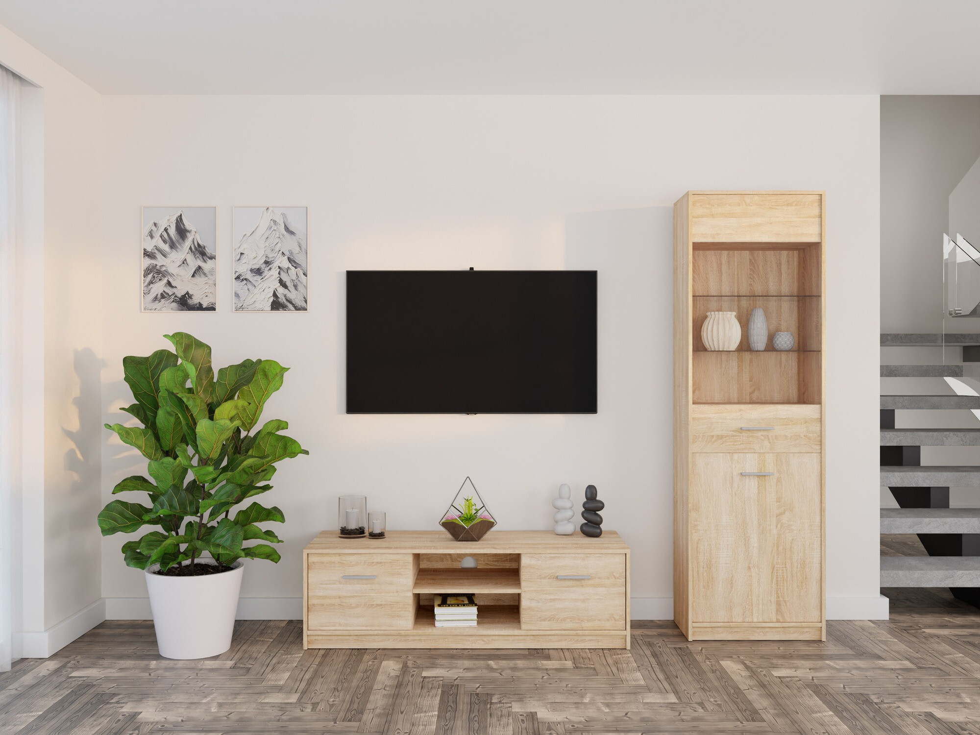 Set za dnevni boravak Novsore 161 (Sonoma hrast)