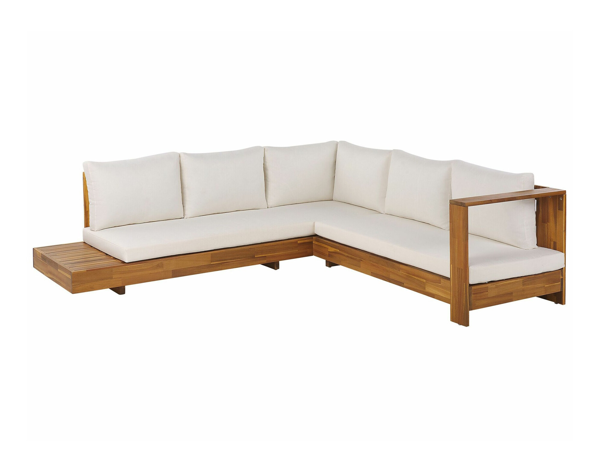 Vrtna sofa Berwyn 2548 (Bijela + Svijetlo drvo)