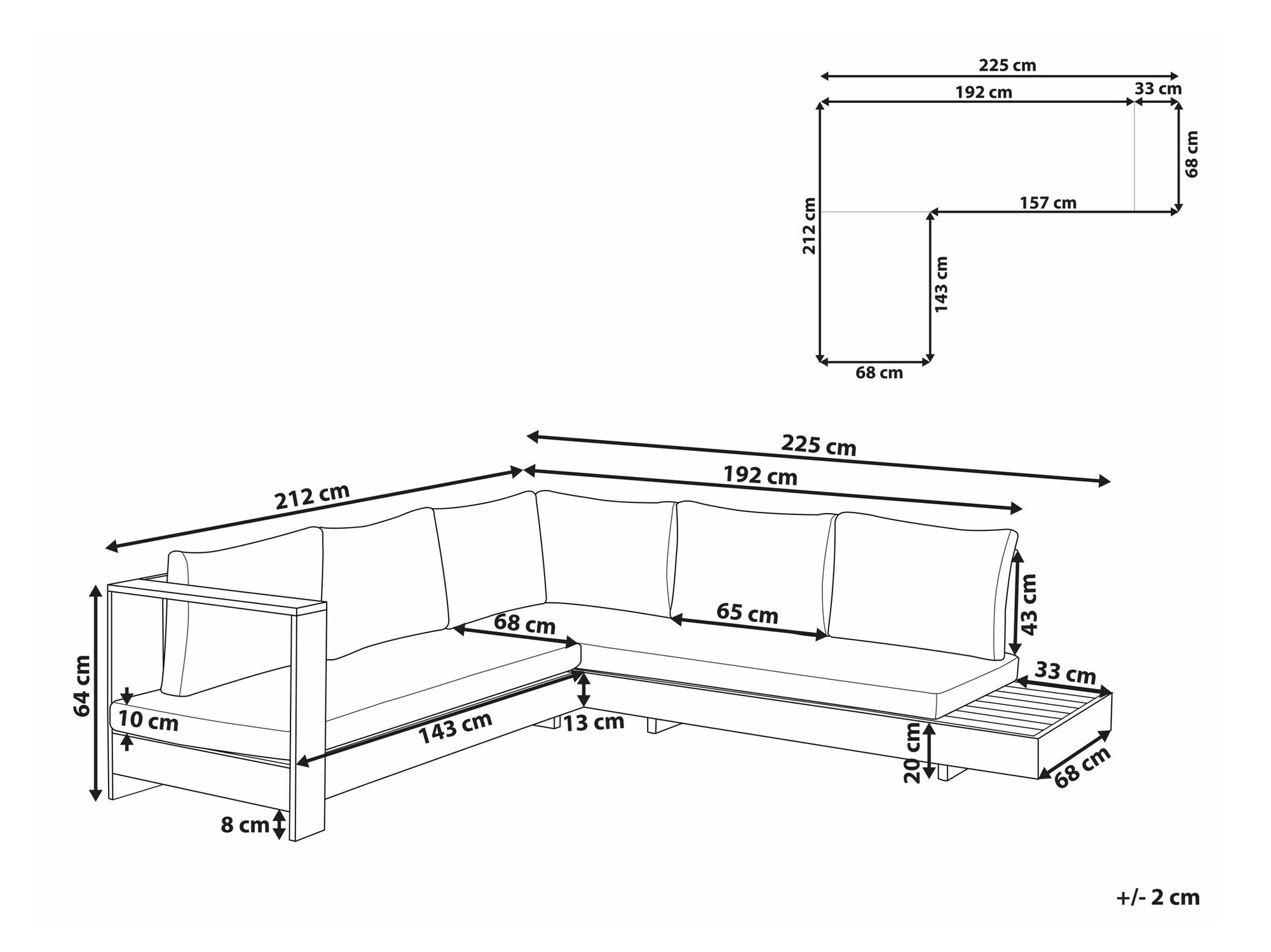 Vrtna sofa Berwyn 2548