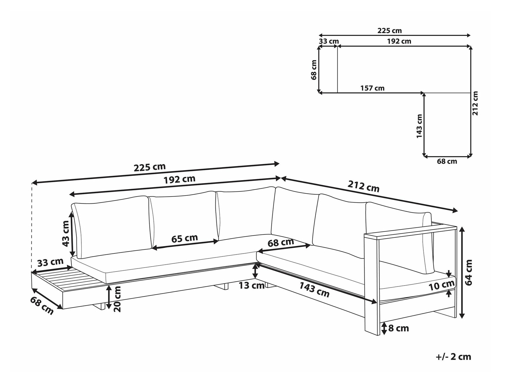 Vrtna sofa Berwyn 2548