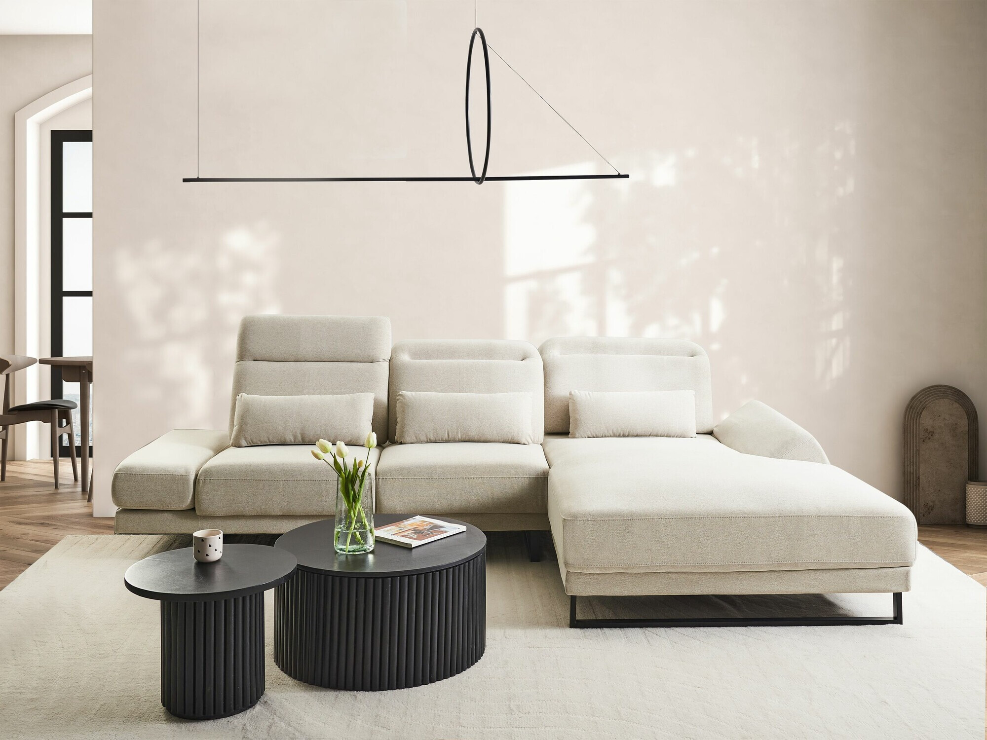 Kutna garnitura Berwyn 2552 (Bež)