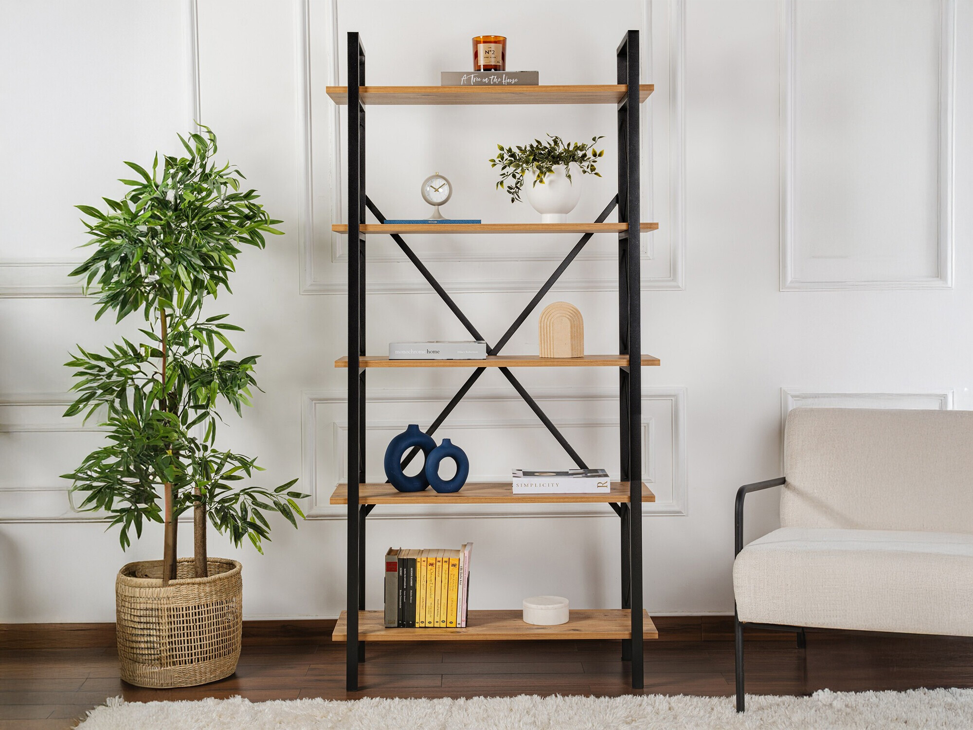 Polica Novato 115 (Bor + Crna)