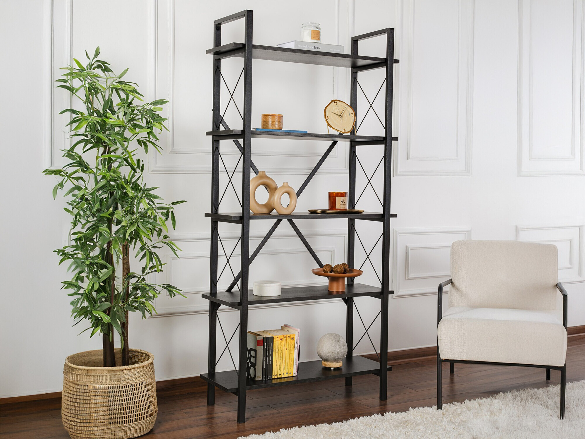 Polica Novato 115 (Crna)