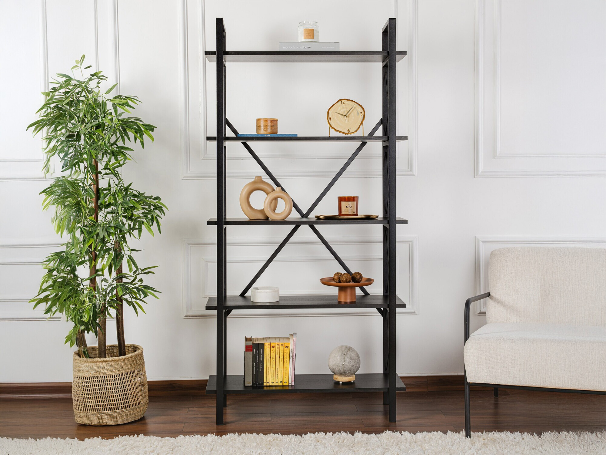 Polica Novato 115 (Crna)