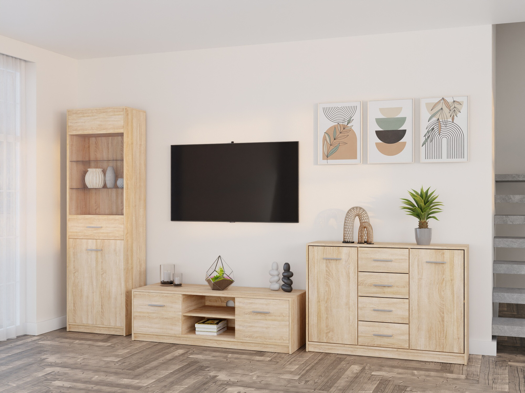 Set za dnevni boravak Novsore 162 (Sonoma hrast)