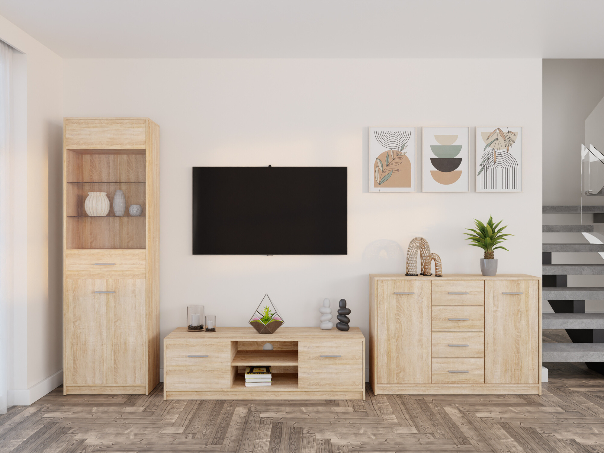 Set za dnevni boravak Novsore 162 (Sonoma hrast)