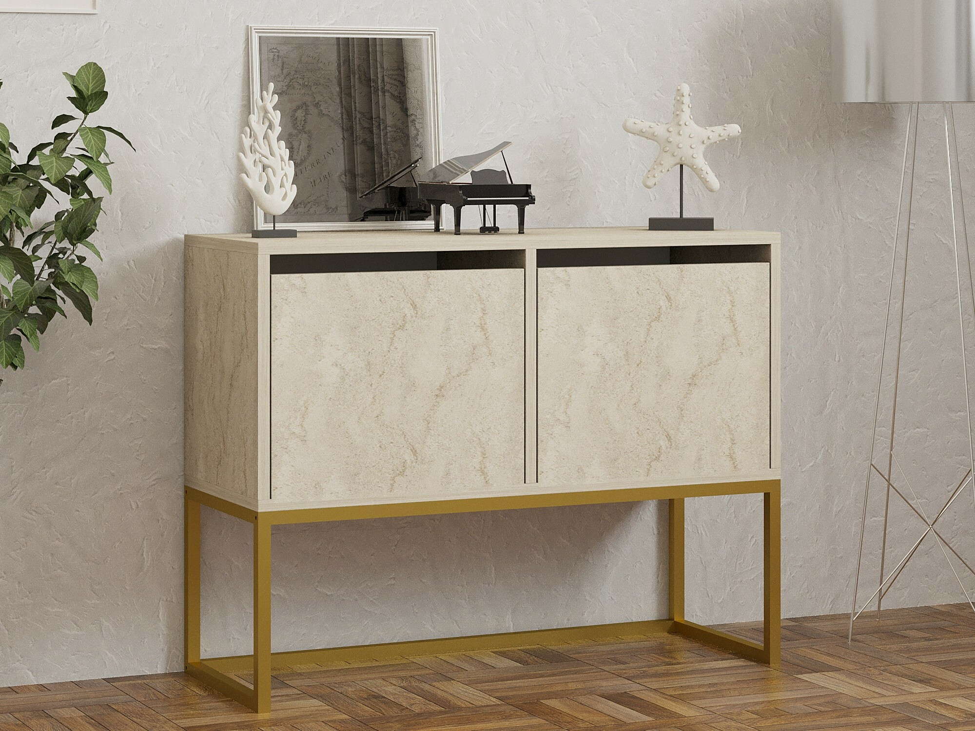 Ormarić Kailua 2440 (Svijetli travertin)