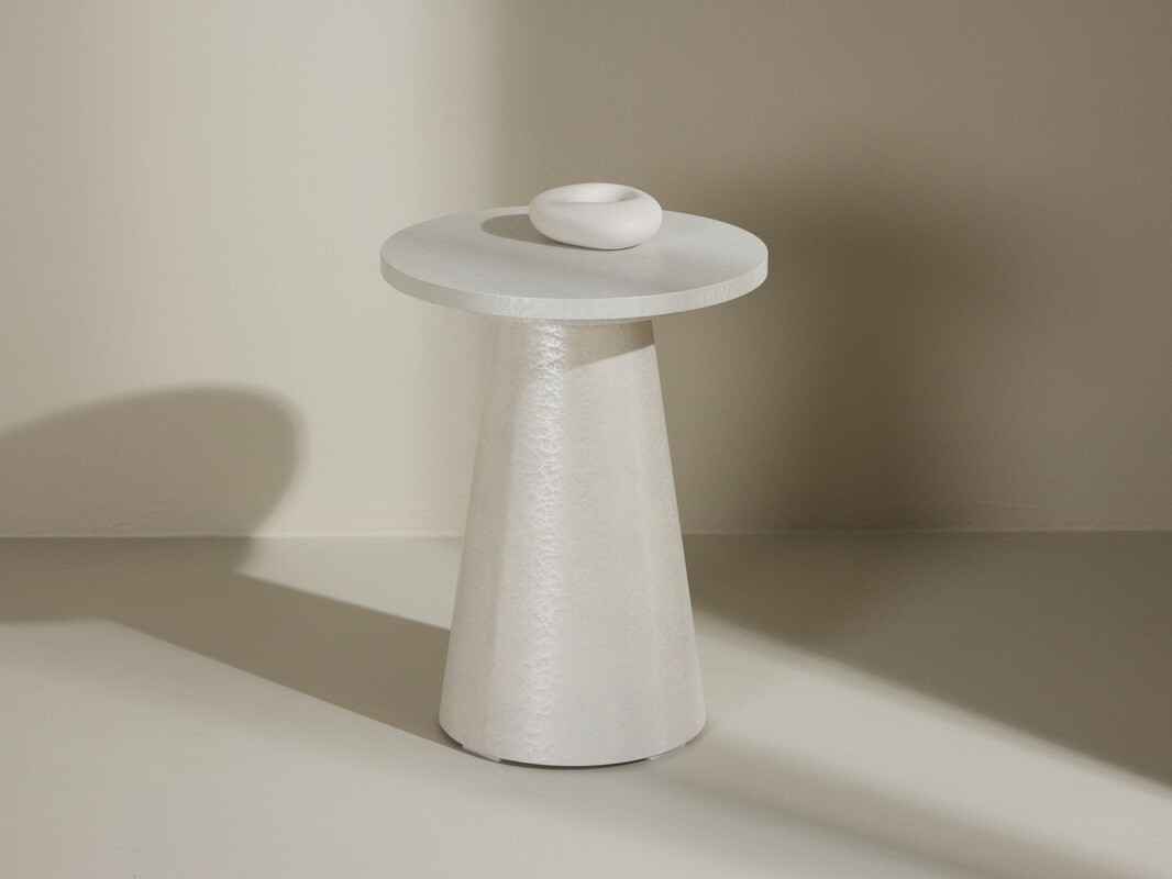 Pomoćni stol Dallas 4765 (Sjajno bijela)