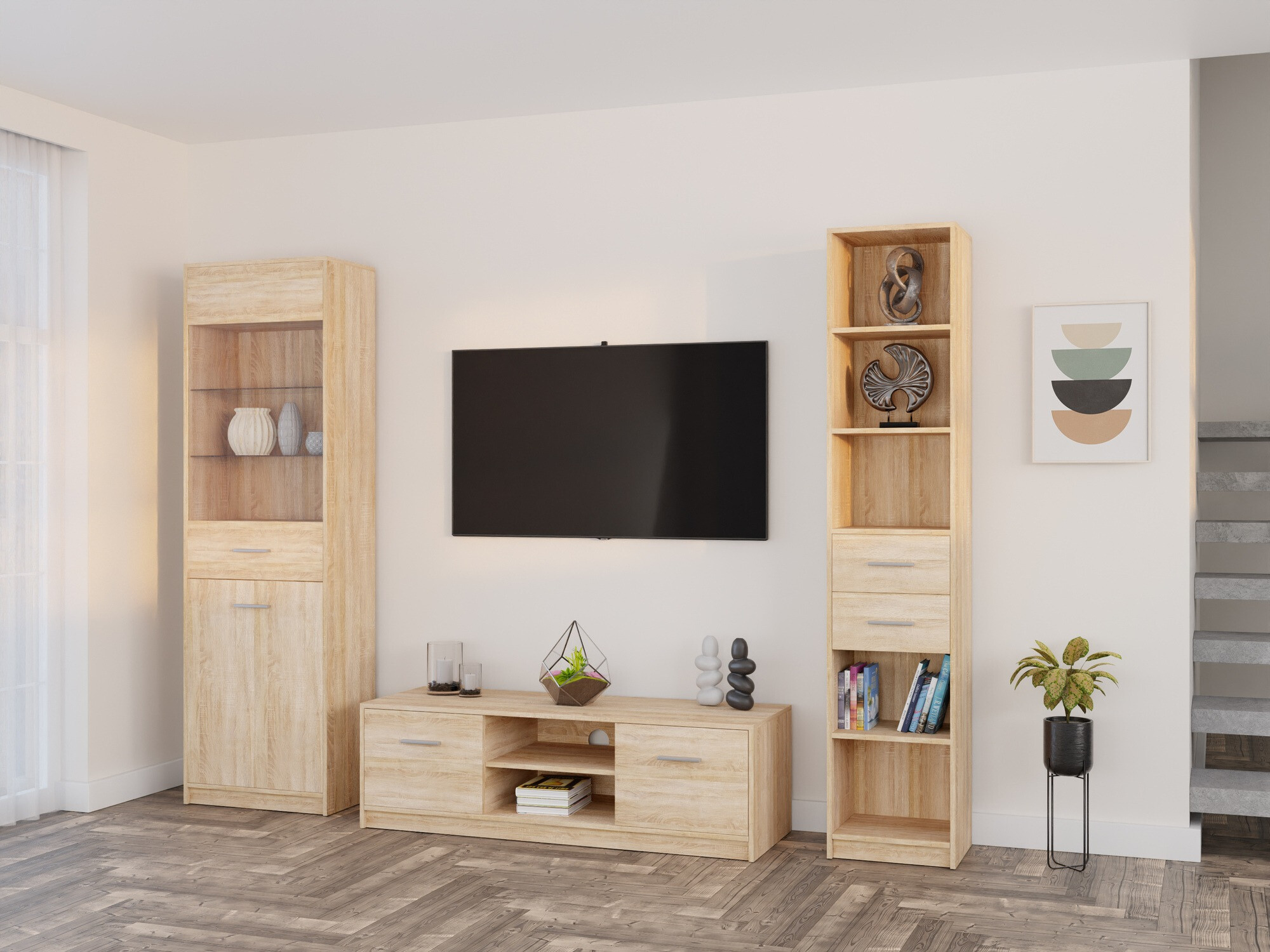 Set za dnevni boravak Novsore 163 (Sonoma hrast)