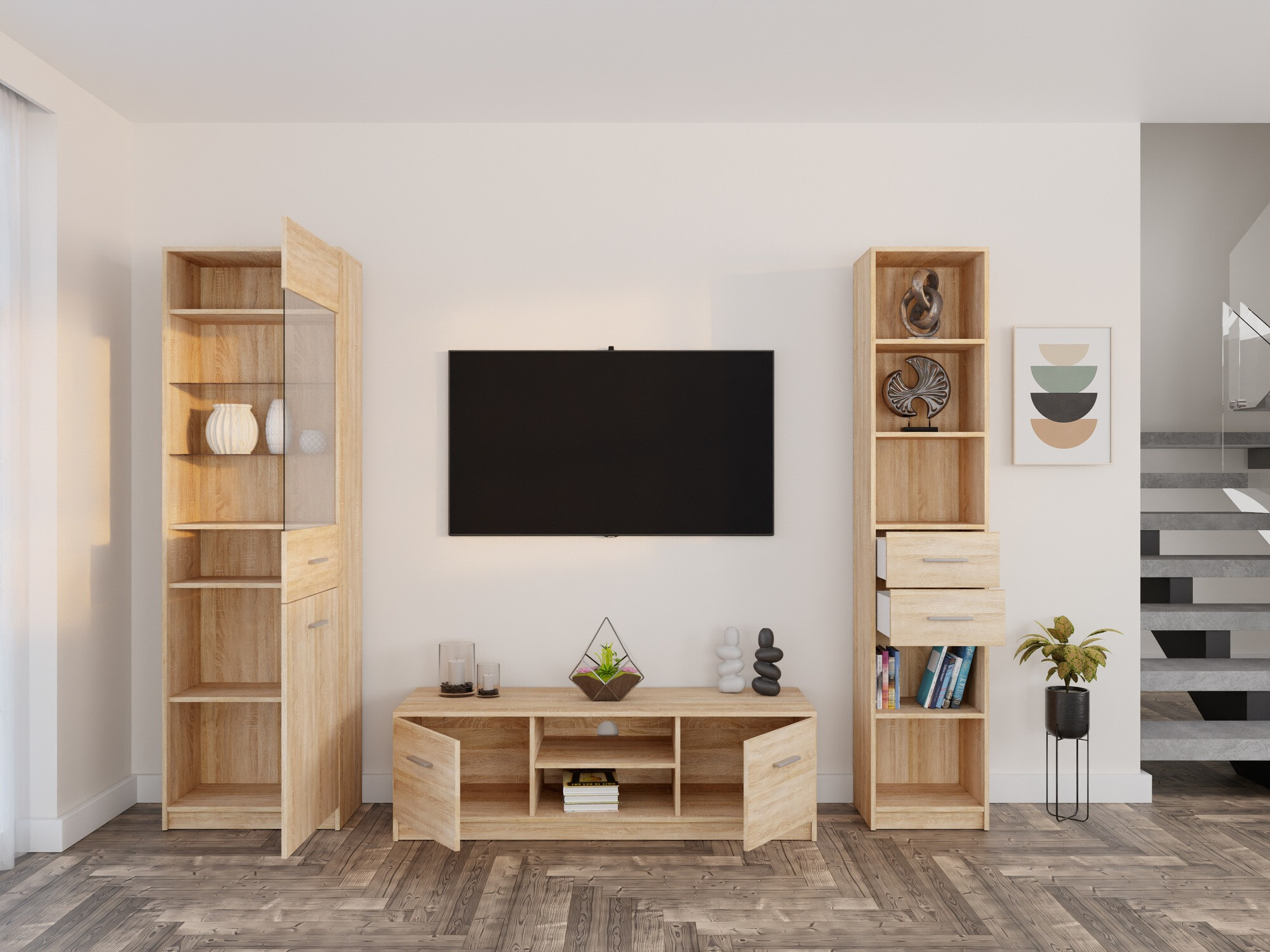 Set za dnevni boravak Novsore 163 (Sonoma hrast)