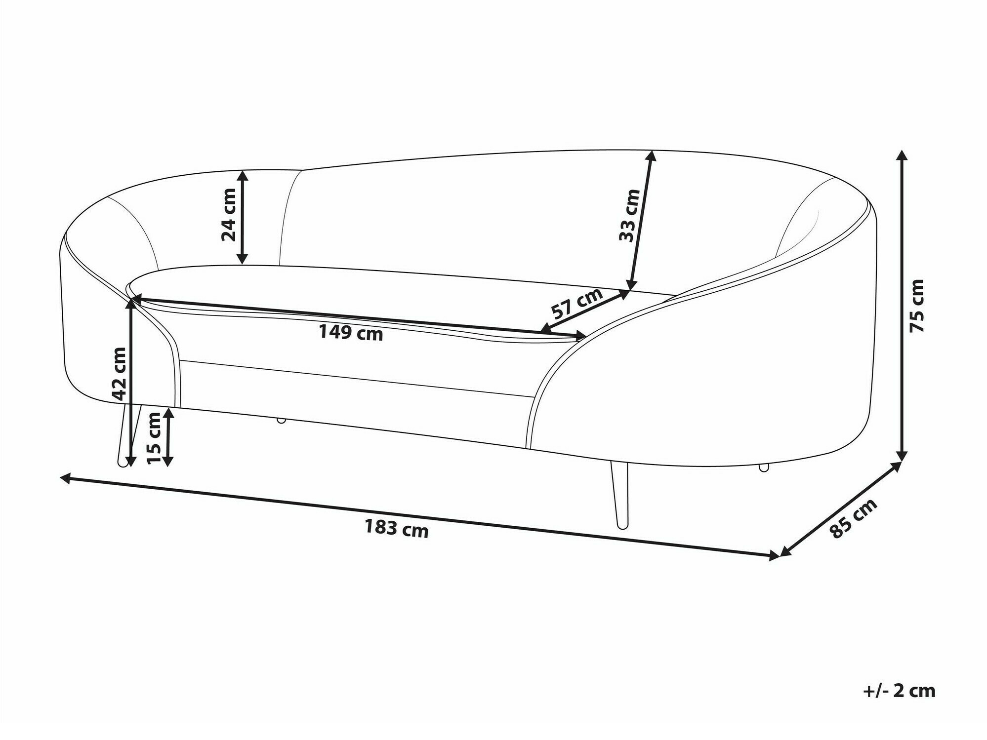 Kauč Berwyn 1255 (Ružičasta)