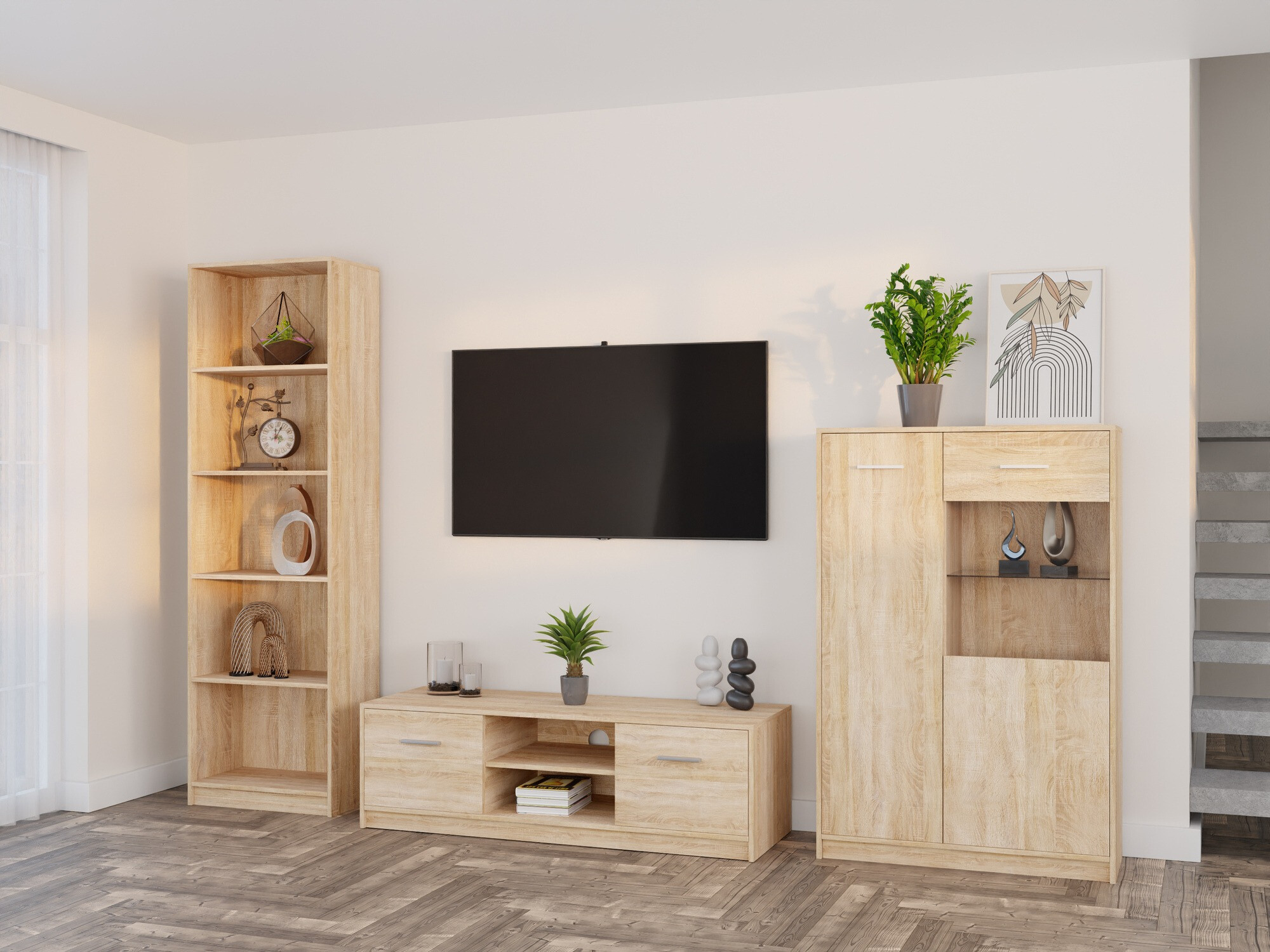 Set za dnevni boravak Novsore 164 (Sonoma hrast)