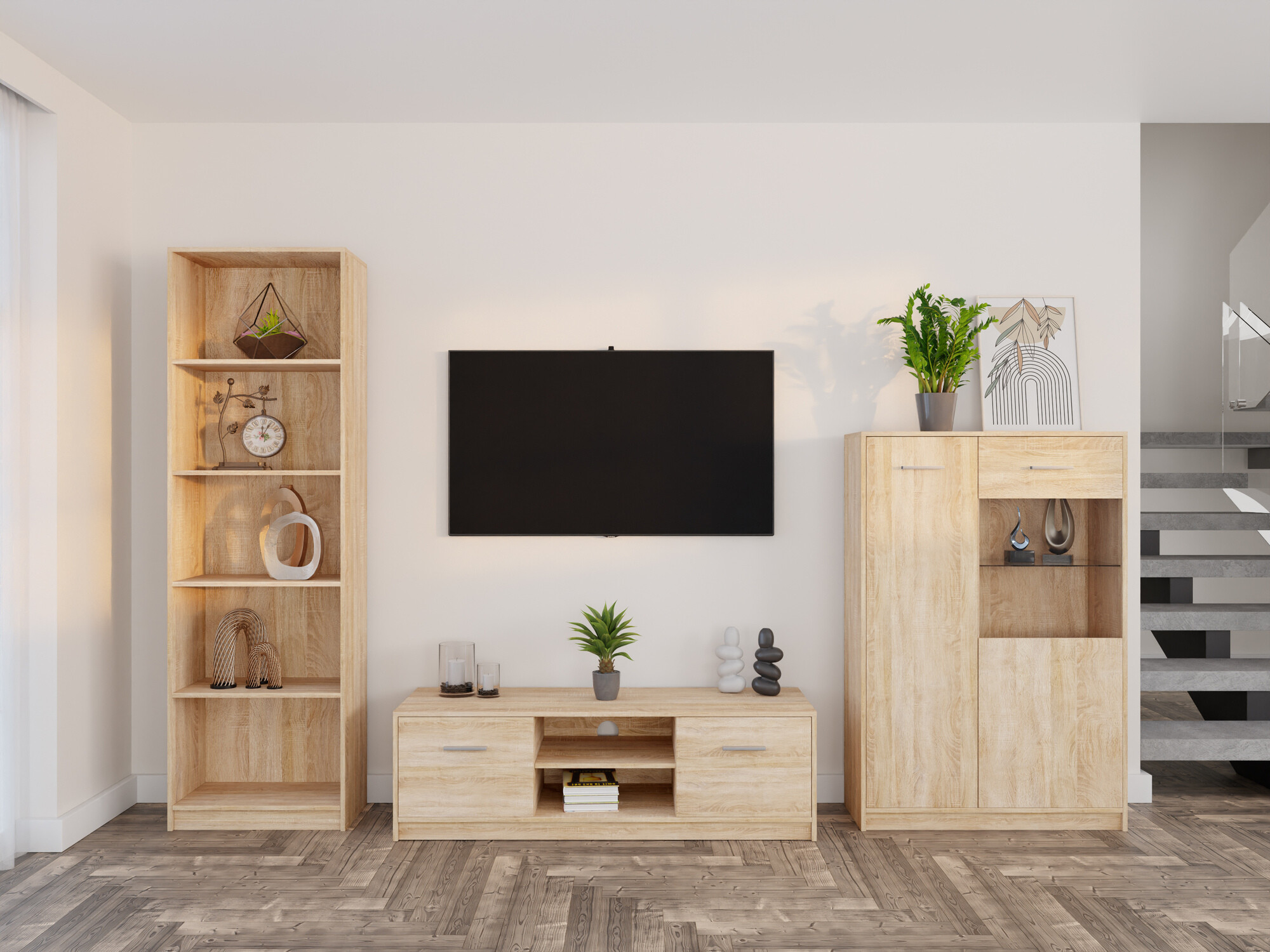 Set za dnevni boravak Novsore 164 (Sonoma hrast)