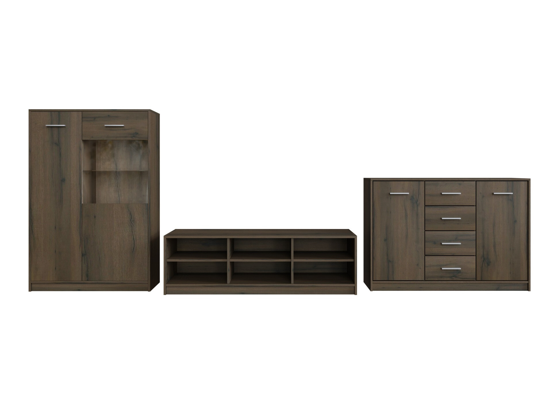 Set za dnevni boravak Novsore 165 (Tamni hrast)