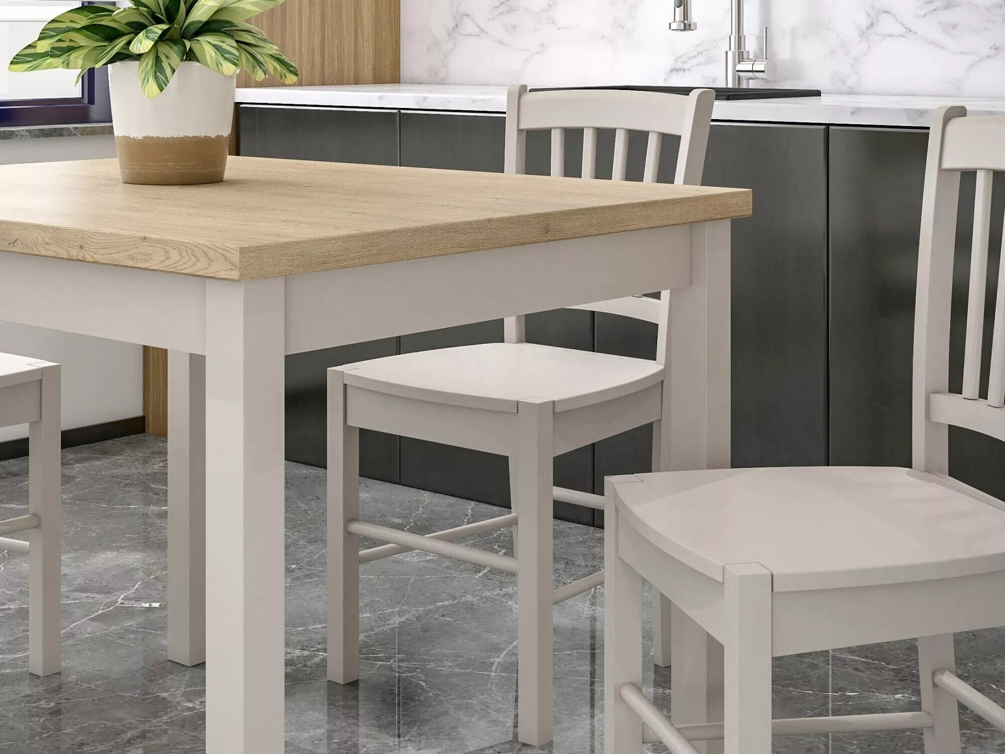 Stol Detroit 345 (Hrast + Kašmir)