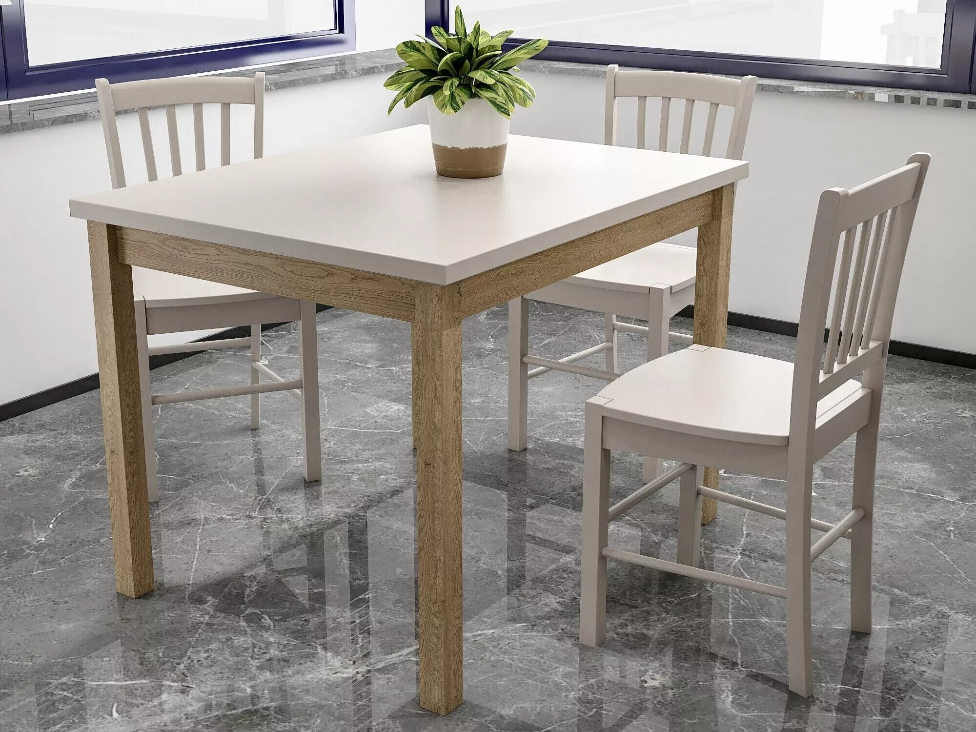 Stol Detroit 348 (Kašmir + Hrast)