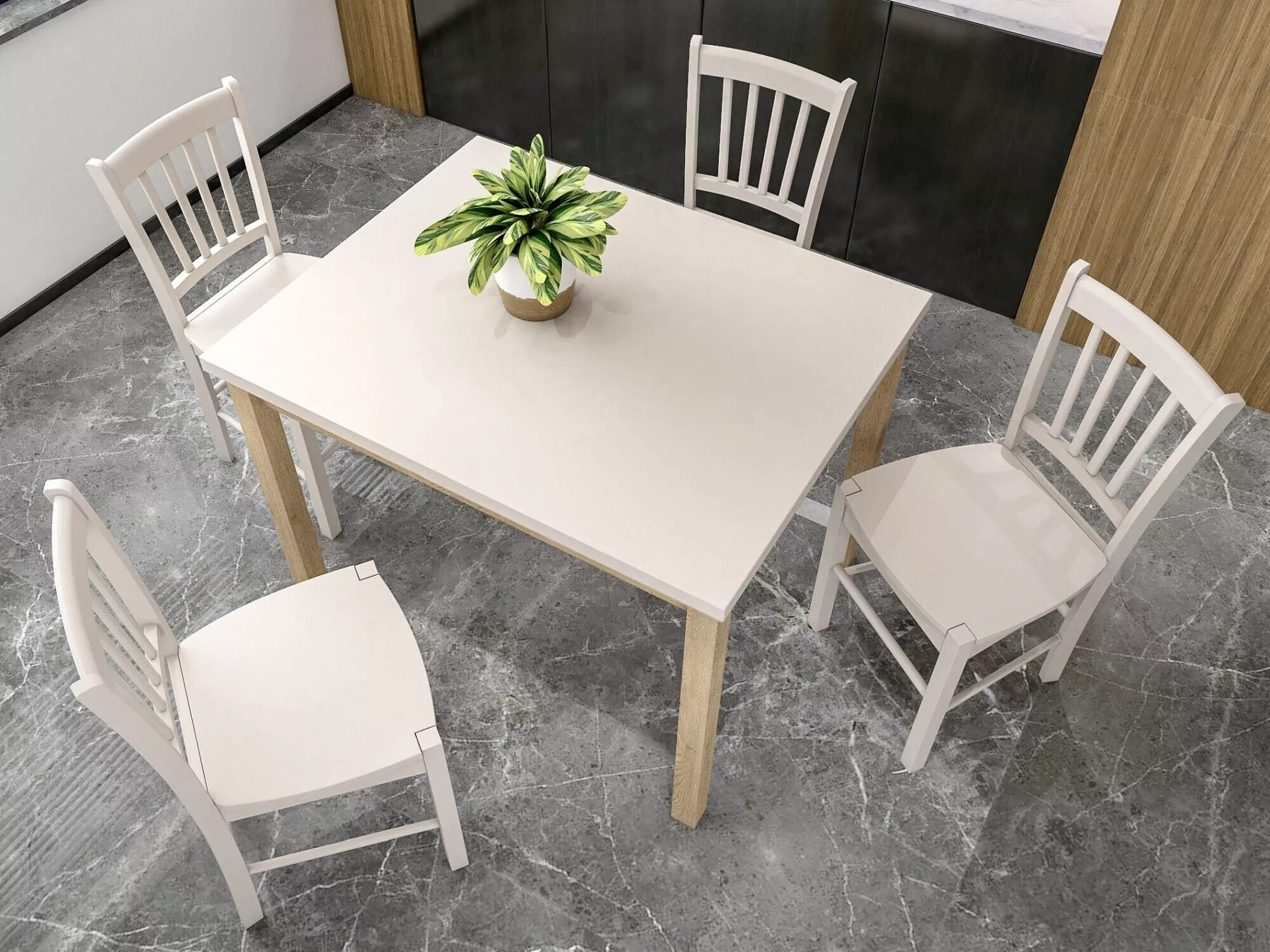 Stol Detroit 348 (Kašmir + Hrast)