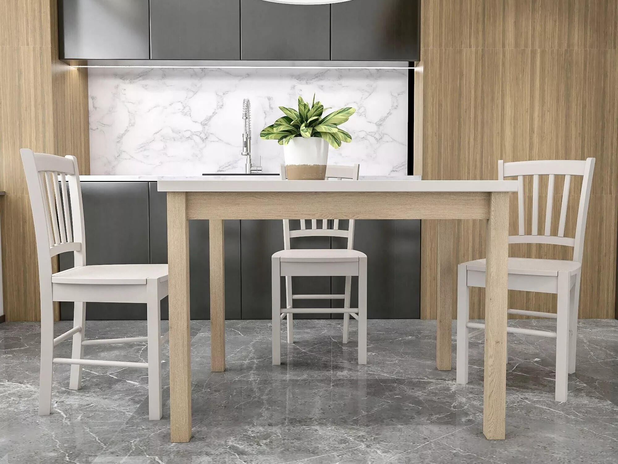 Stol Detroit 349 (Kašmir + Hrast)