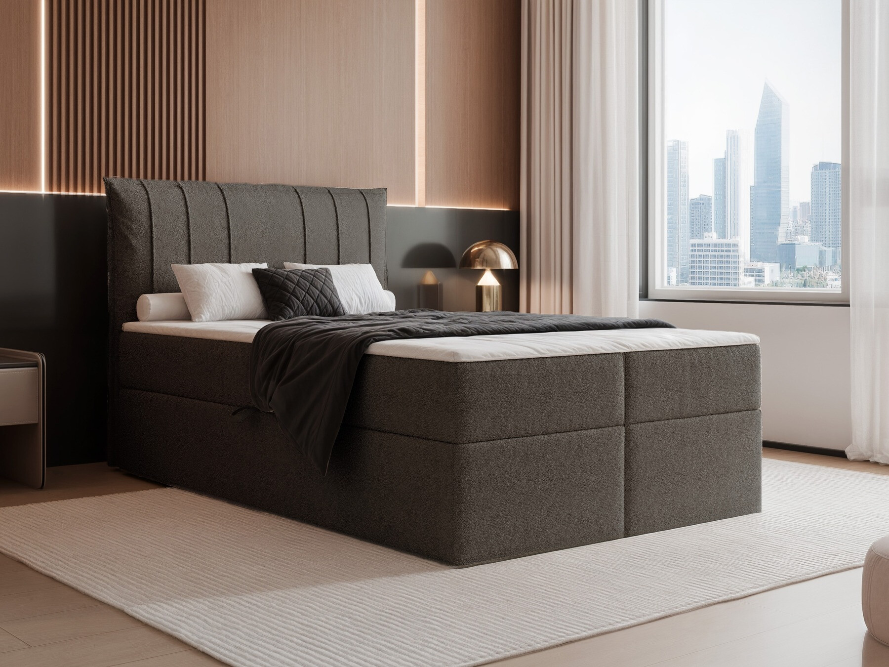 Boxspring krevet Martinez 107 (Legend 04)