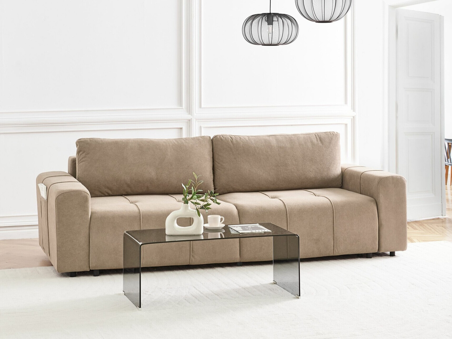 Kauč na razvlačenje Mirtivi 100 (Smeđa)