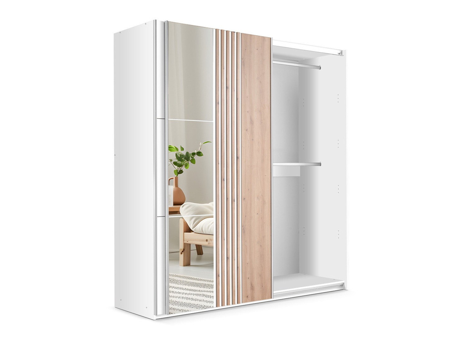 Ormar Honolulu 253 (Bijela + Hrast Wotan)