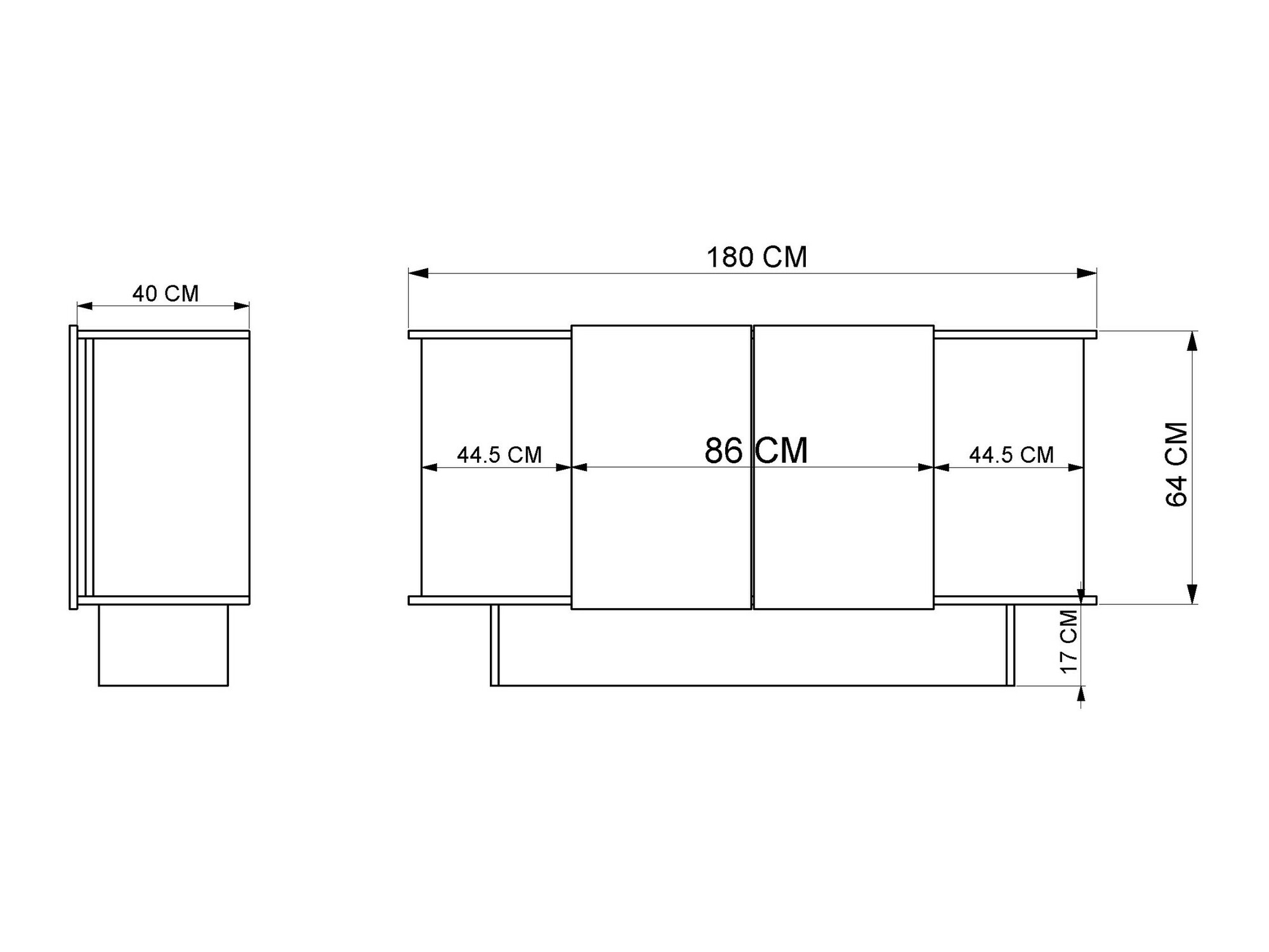 Ormarić Kailua 2453 (Svijetla Travertine + Orah)