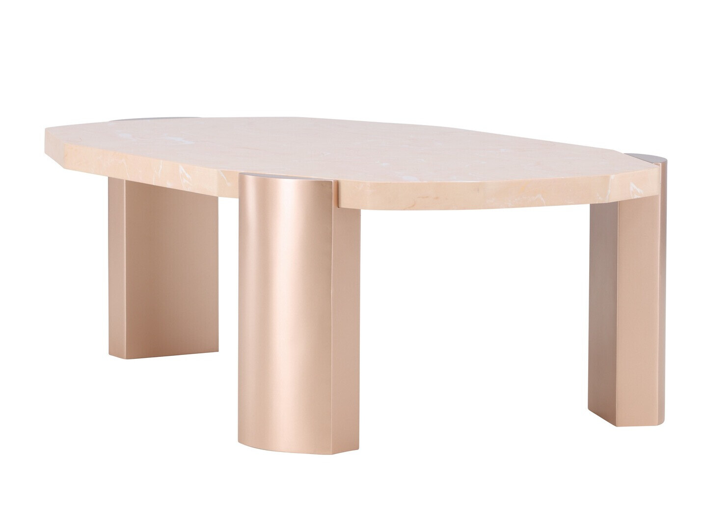 Stolić za kavu Dallas 4792 (Bež + Smeđi mramor)