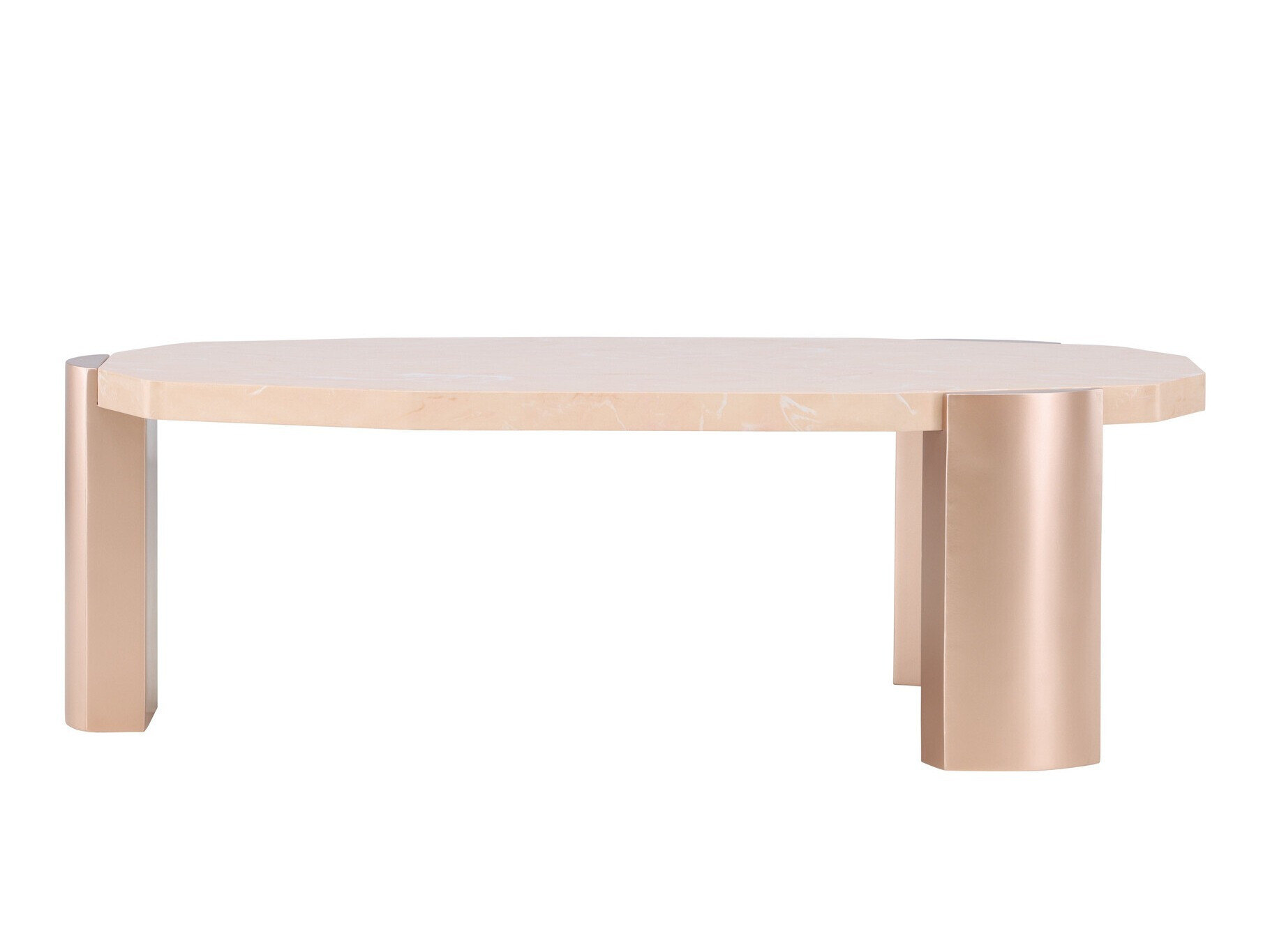 Stolić za kavu Dallas 4792 (Bež + Smeđi mramor)