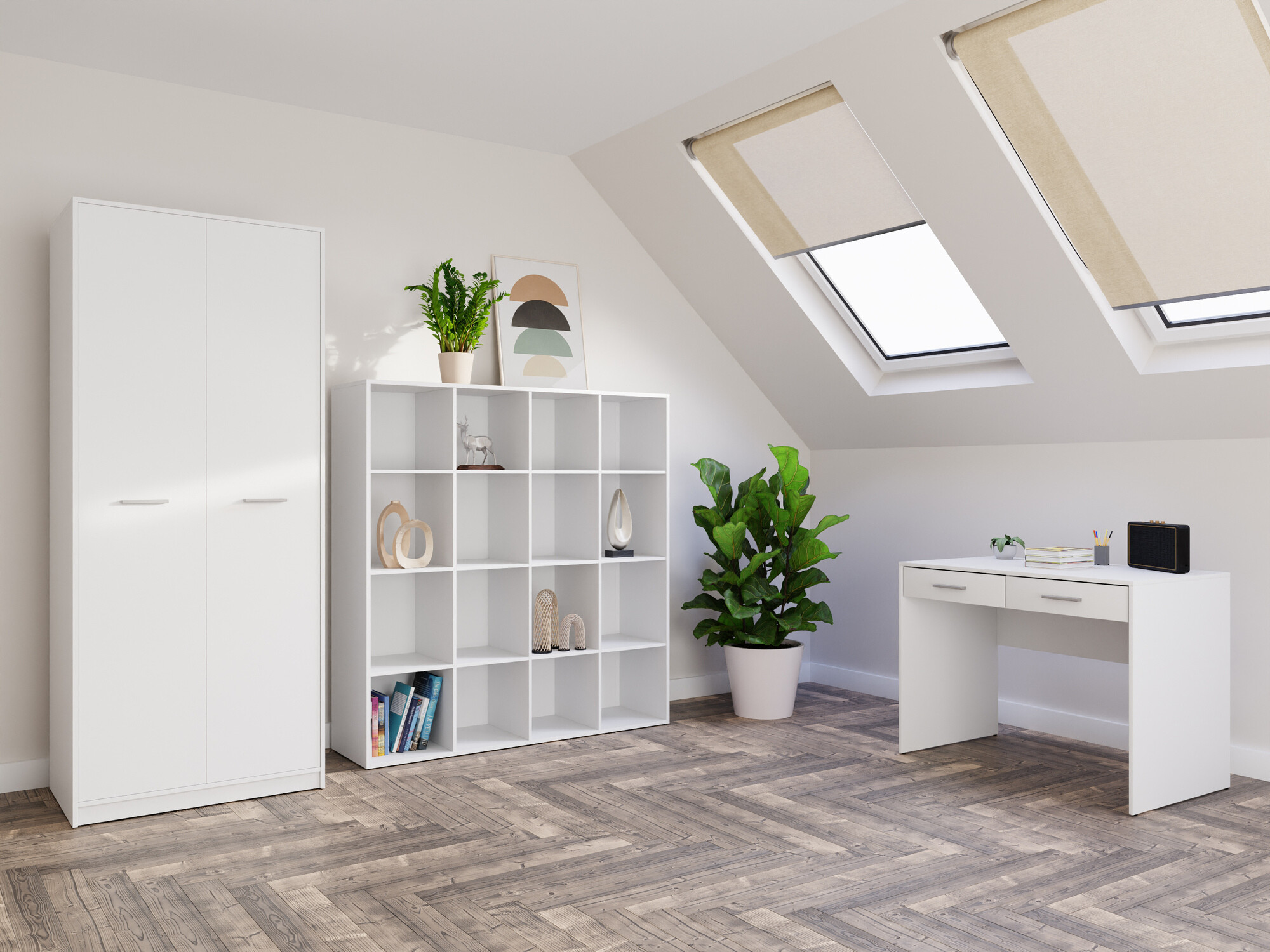 Set za kućni ured Novsore 166 (Bijela)