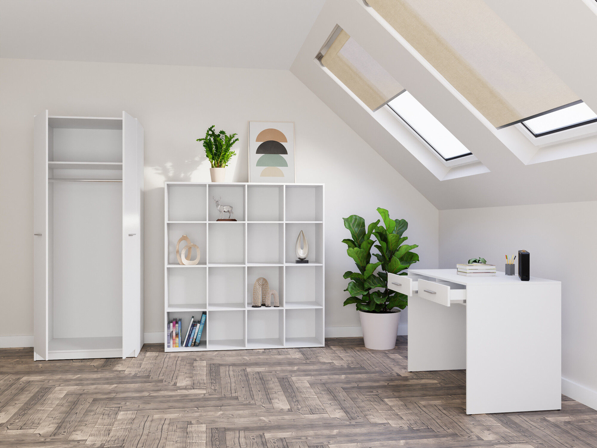 Set za kućni ured Novsore 166 (Bijela)