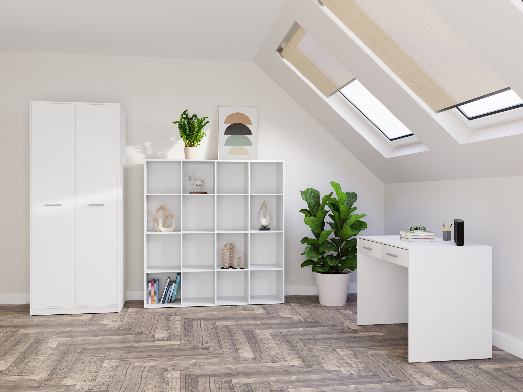 Set za kućni ured Novsore 166 (Bijela)