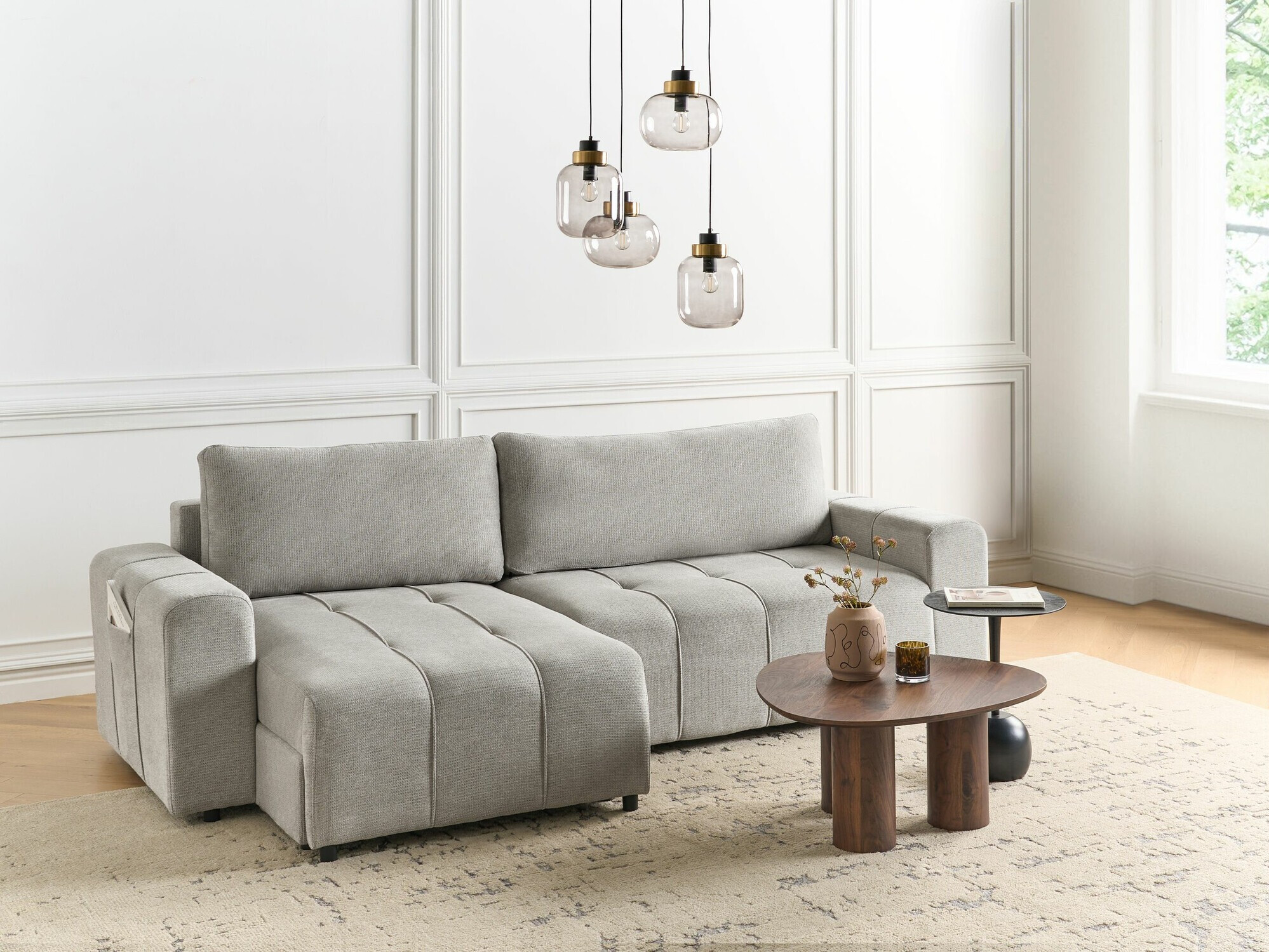 Kutna garnitura Mirtivi 104 (Svijetlo siva)