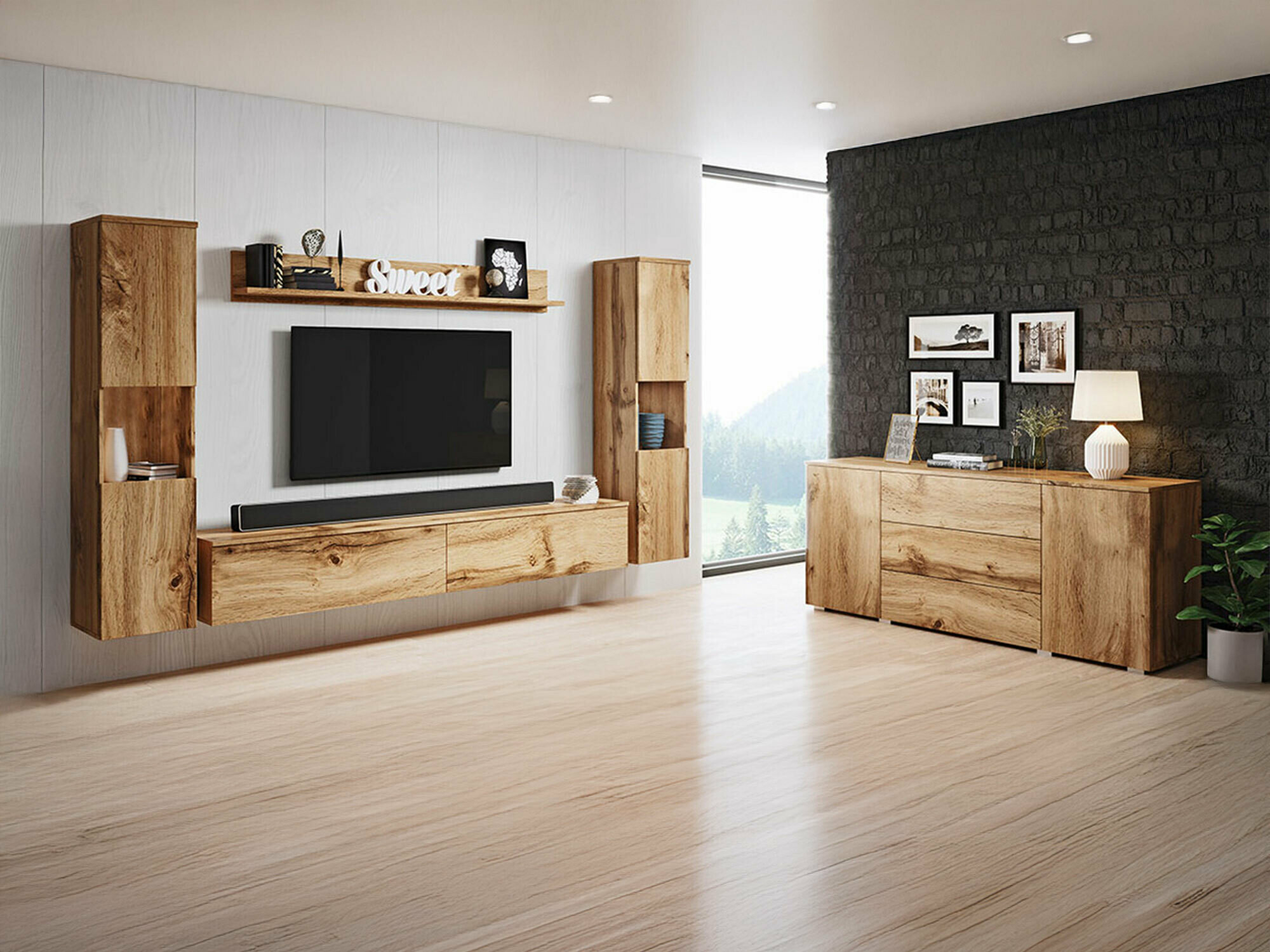 Set za dnevni boravak Sarasota 133 (Hrast Wotan)