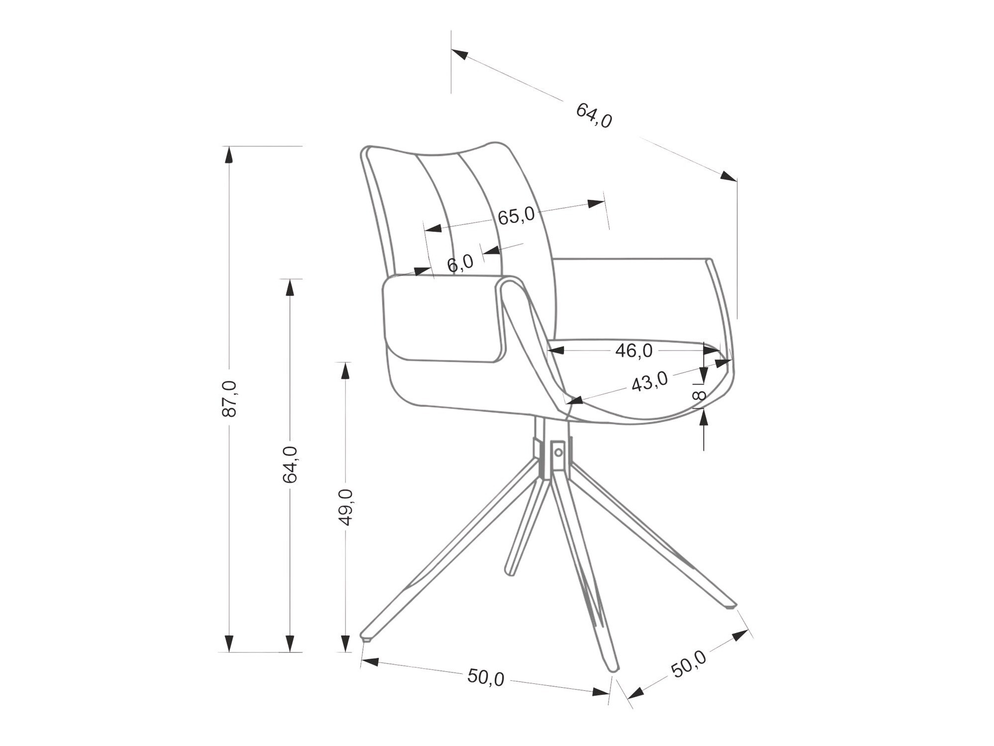 Stolica Houston 1920 (Kaki)
