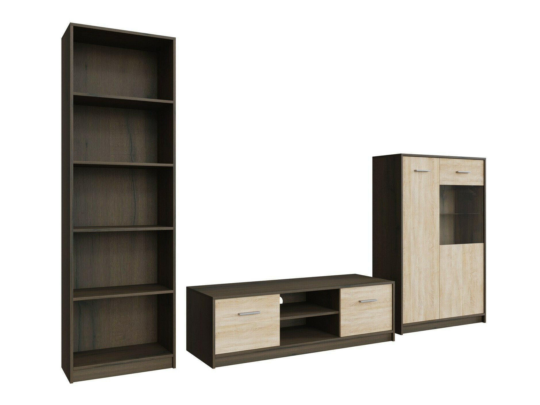 Set za dnevni boravak Novsore 164 (Tamni hrast + Sonoma hrast)